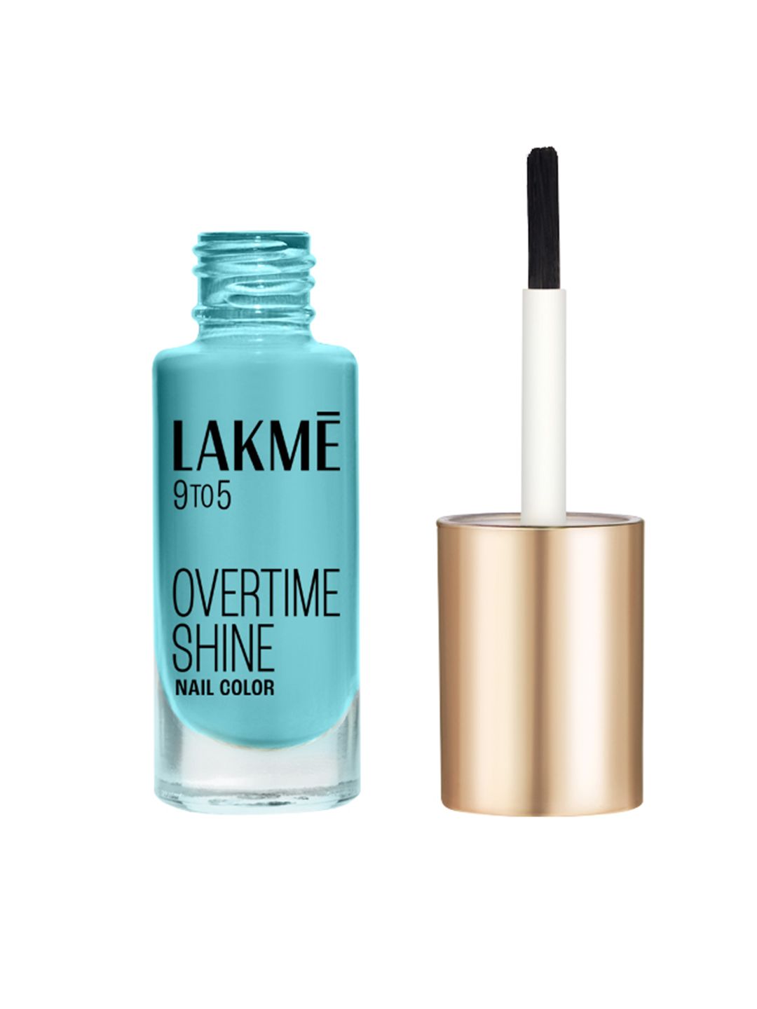 Lakme 9to5 Overtime Shine Glossy Long Lasting & Quick Dry Nail Color 6ml - Sea Blue