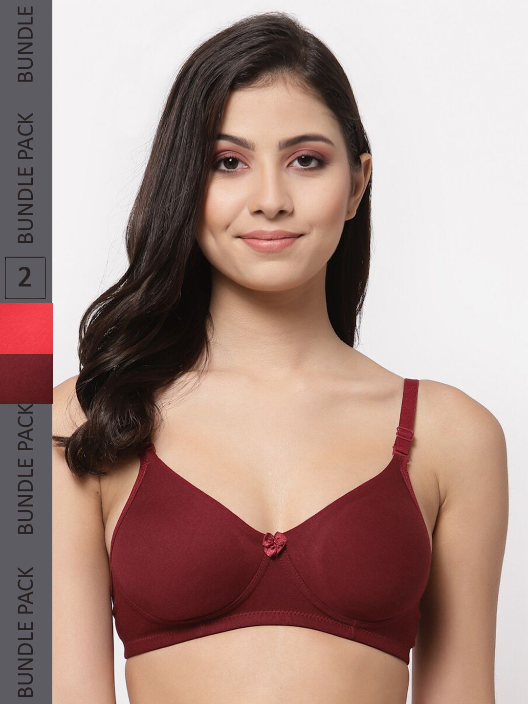 Buy College Girl Pack Of 2 Cotton Lightly Padded Bra -  - Apparel for Women