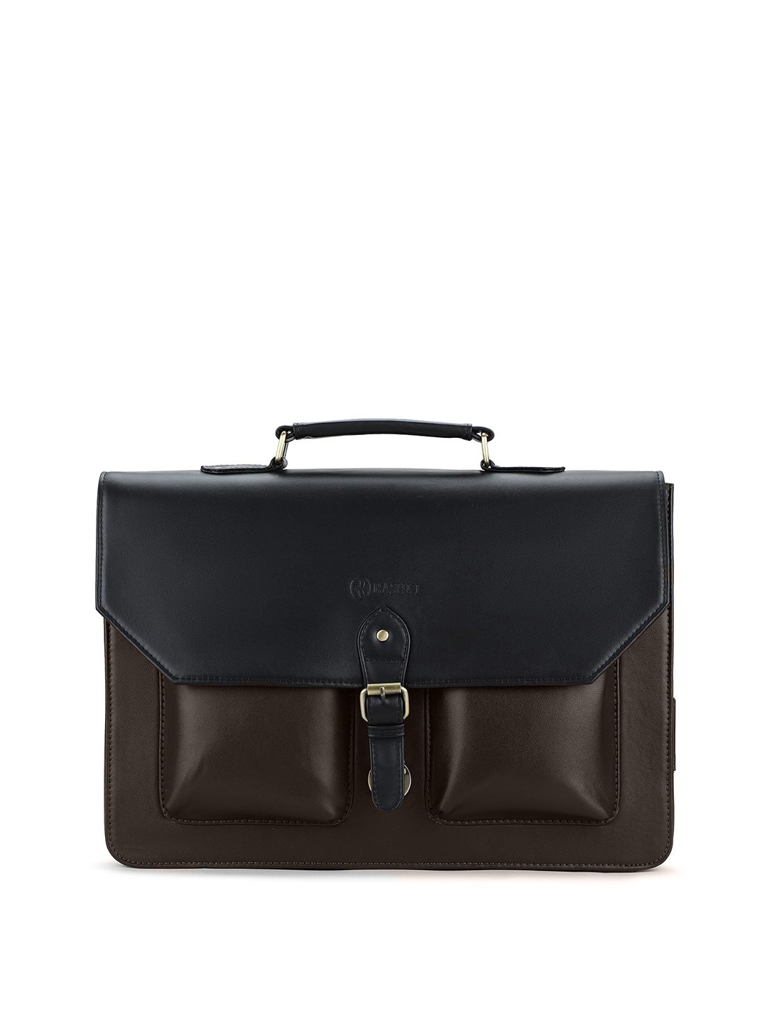 RASHKI PU Push Lock Laptop Bag