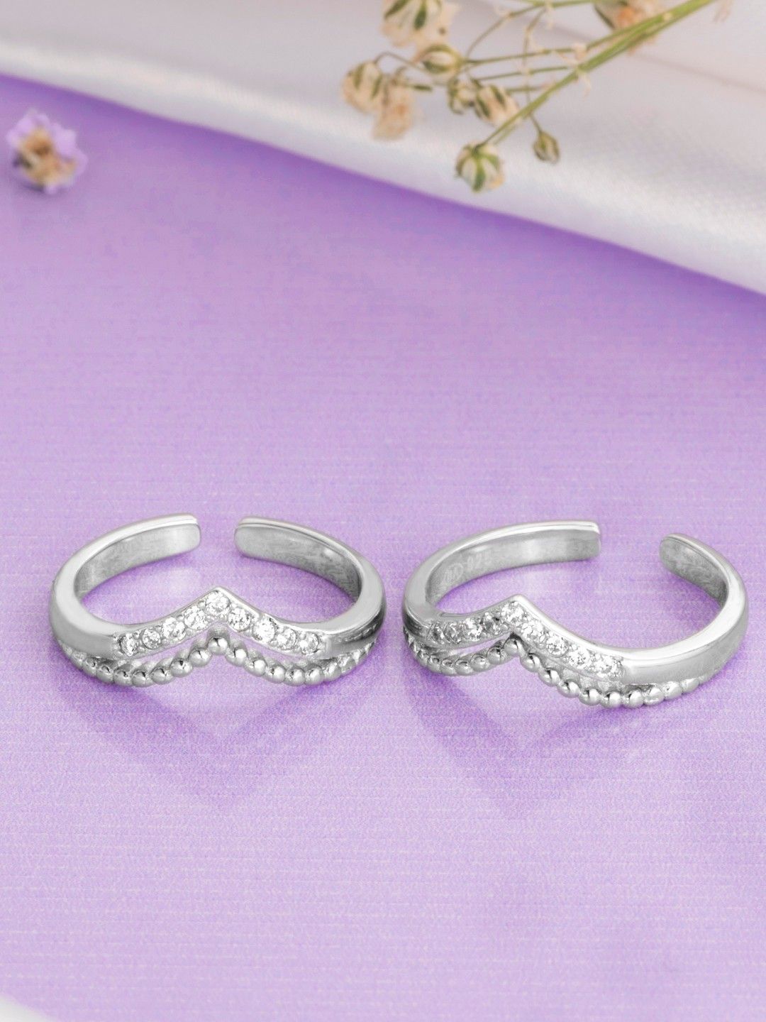 Buy Zavya 925 Sterling Silver Toe Rings -  - Accessories for Women