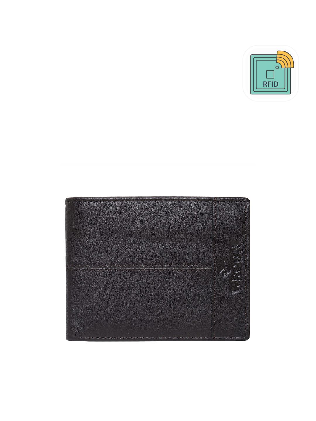 WROGN Men Leather RFID Two Fold Wallet