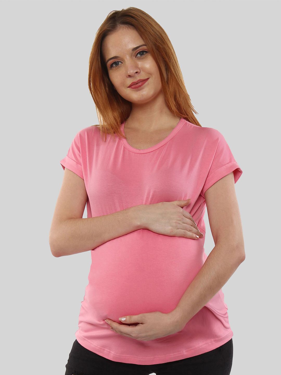 SillyBoom Dolman Sleeves Cotton Maternity T-shirt