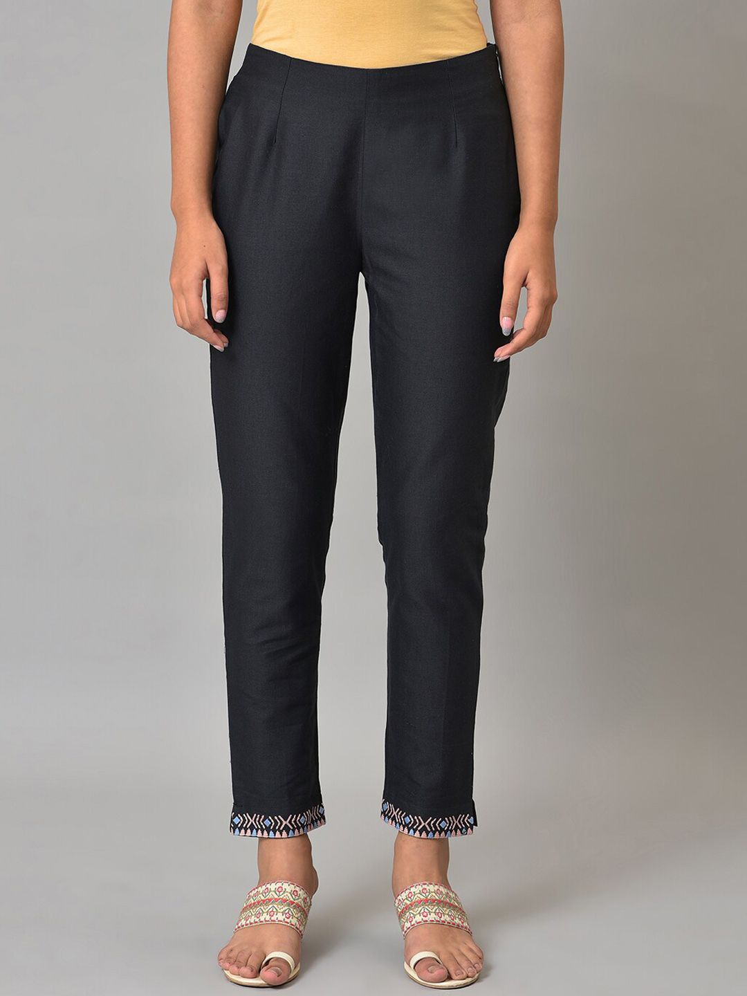 W Women Regular Fit Cigarette Trousers