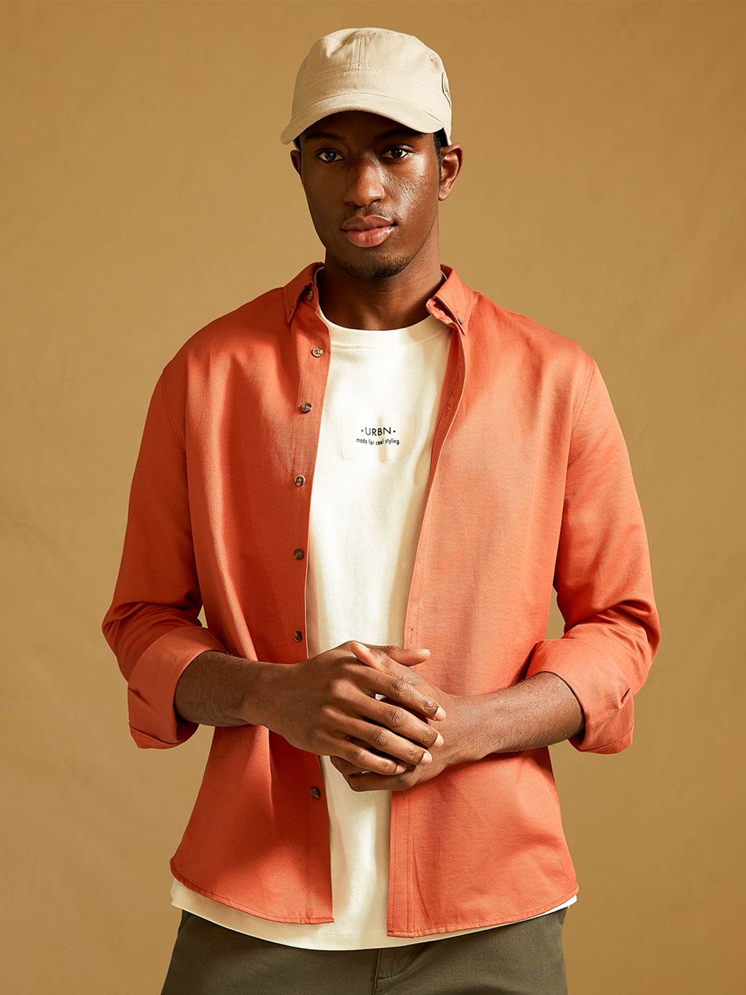 DeFacto Regular Fit Button-Down Collar Casual Shirt