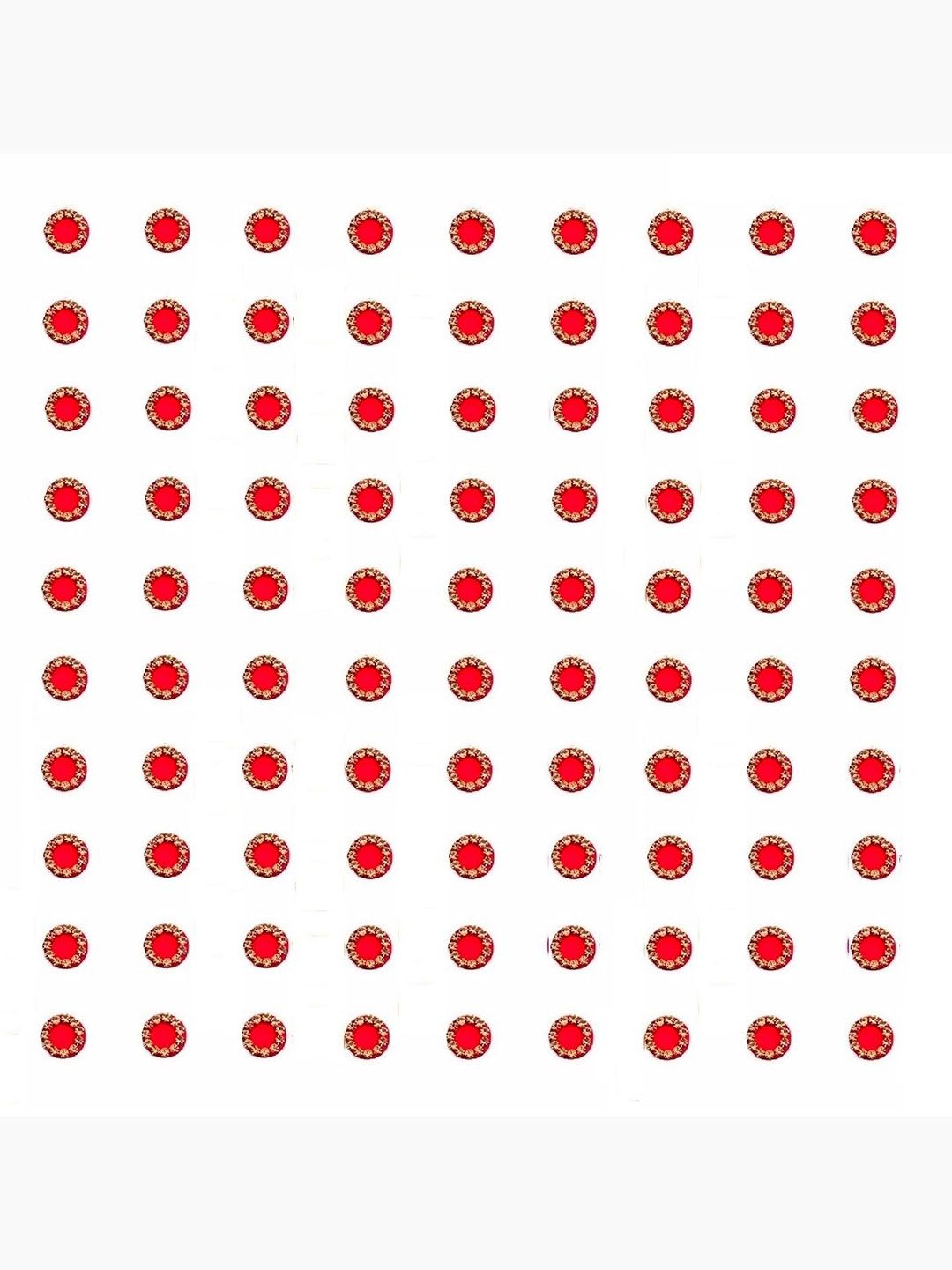 VAMA Women 90 Pcs Red Bridal Stone Kumkum Sindoor Sticker Forehead Dots Bindi