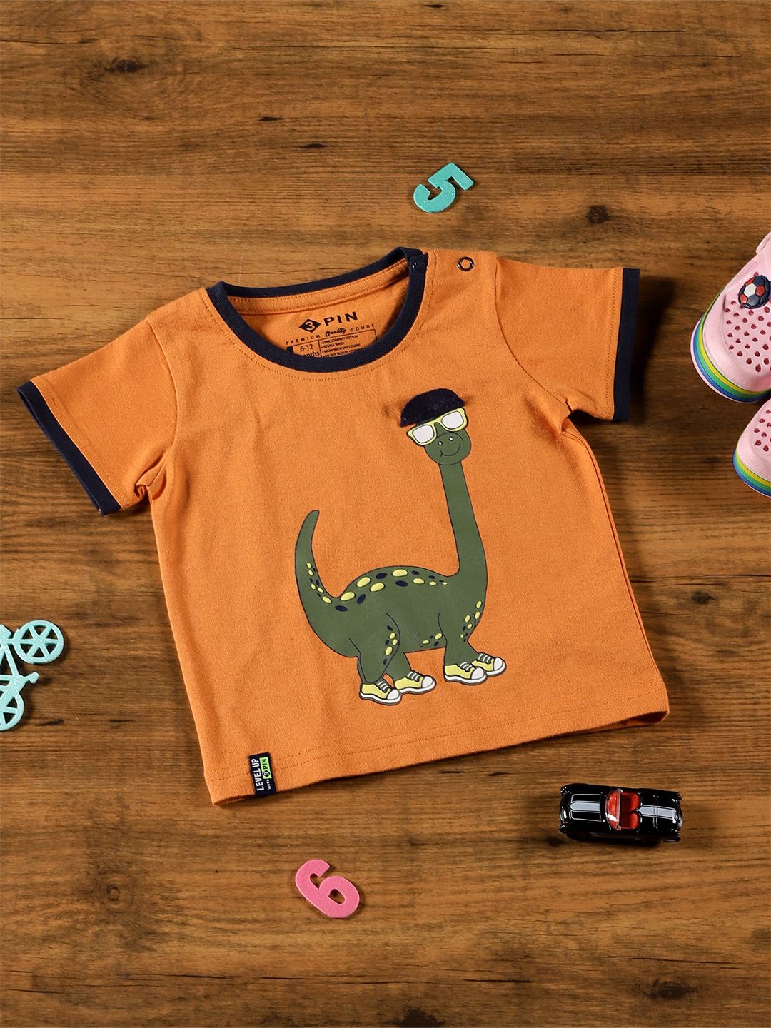 3PIN Infant Boys Graphic Printed Cotton T-Shirt