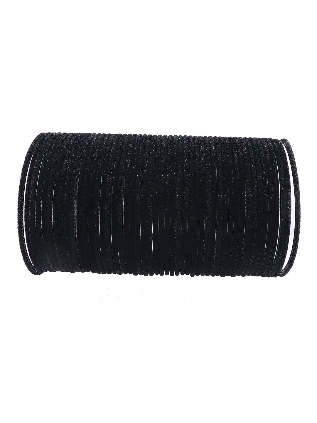 Buy NMII Set Of 48 Metal Velvet Bangles -  - Accessories for Women