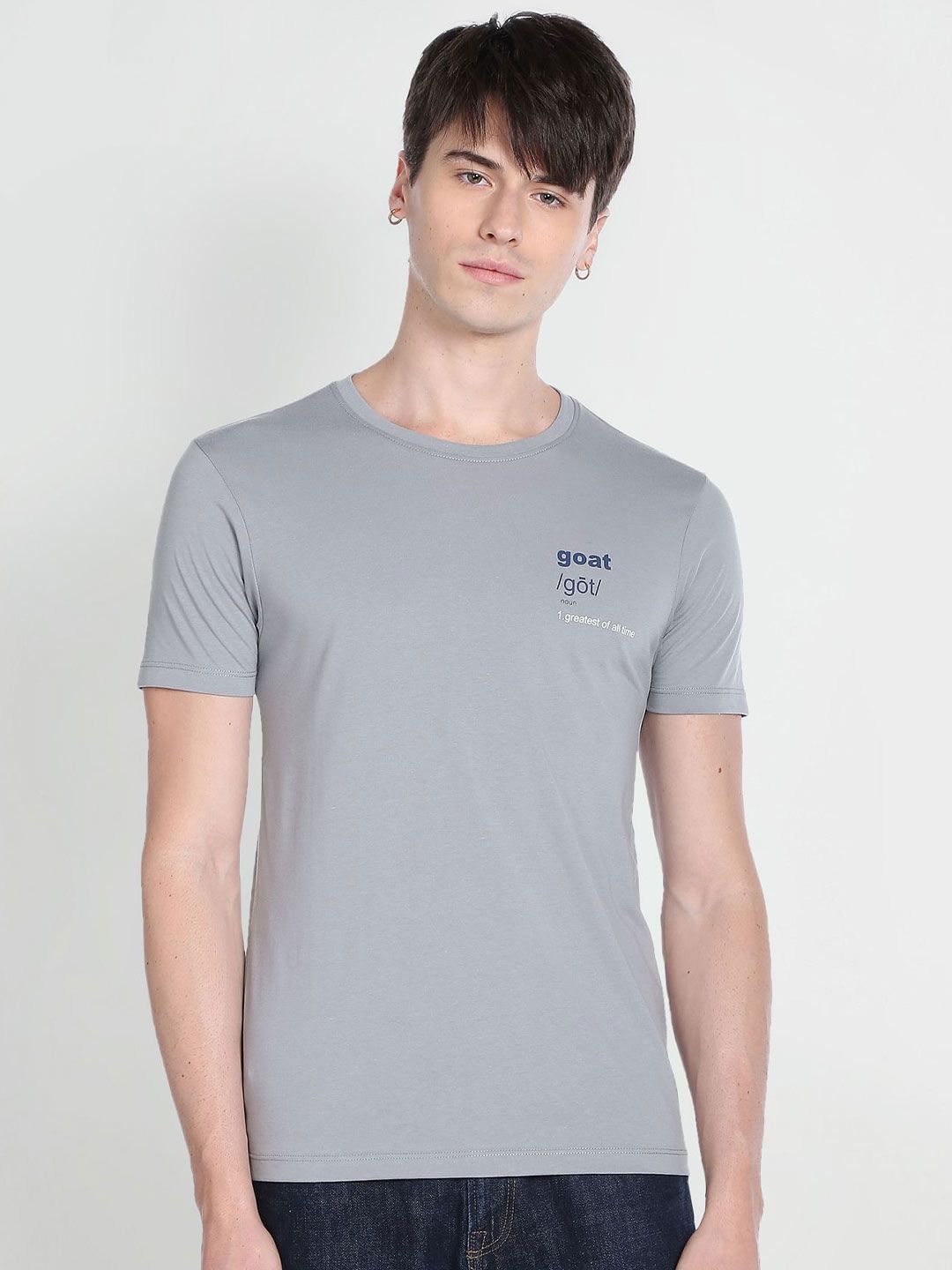 Flying Machine Round Neck Cotton T-shirt