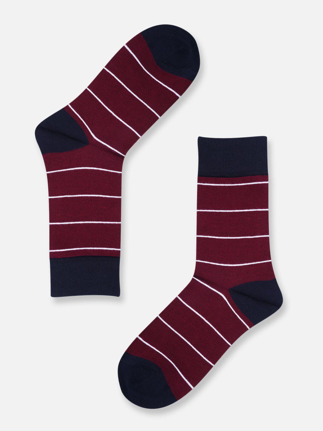 TOFFCRAFT Men Striped Cotton Above Ankle-Length Socks