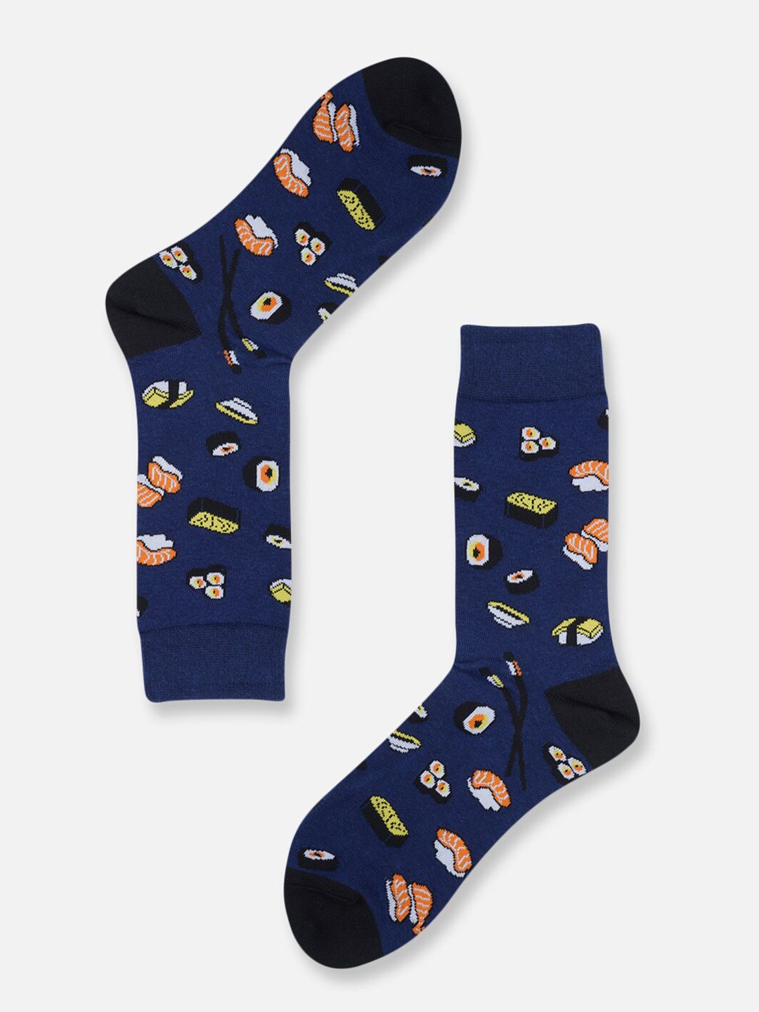 TOFFCRAFT Men Patterned Cotton Calf-Length Socks