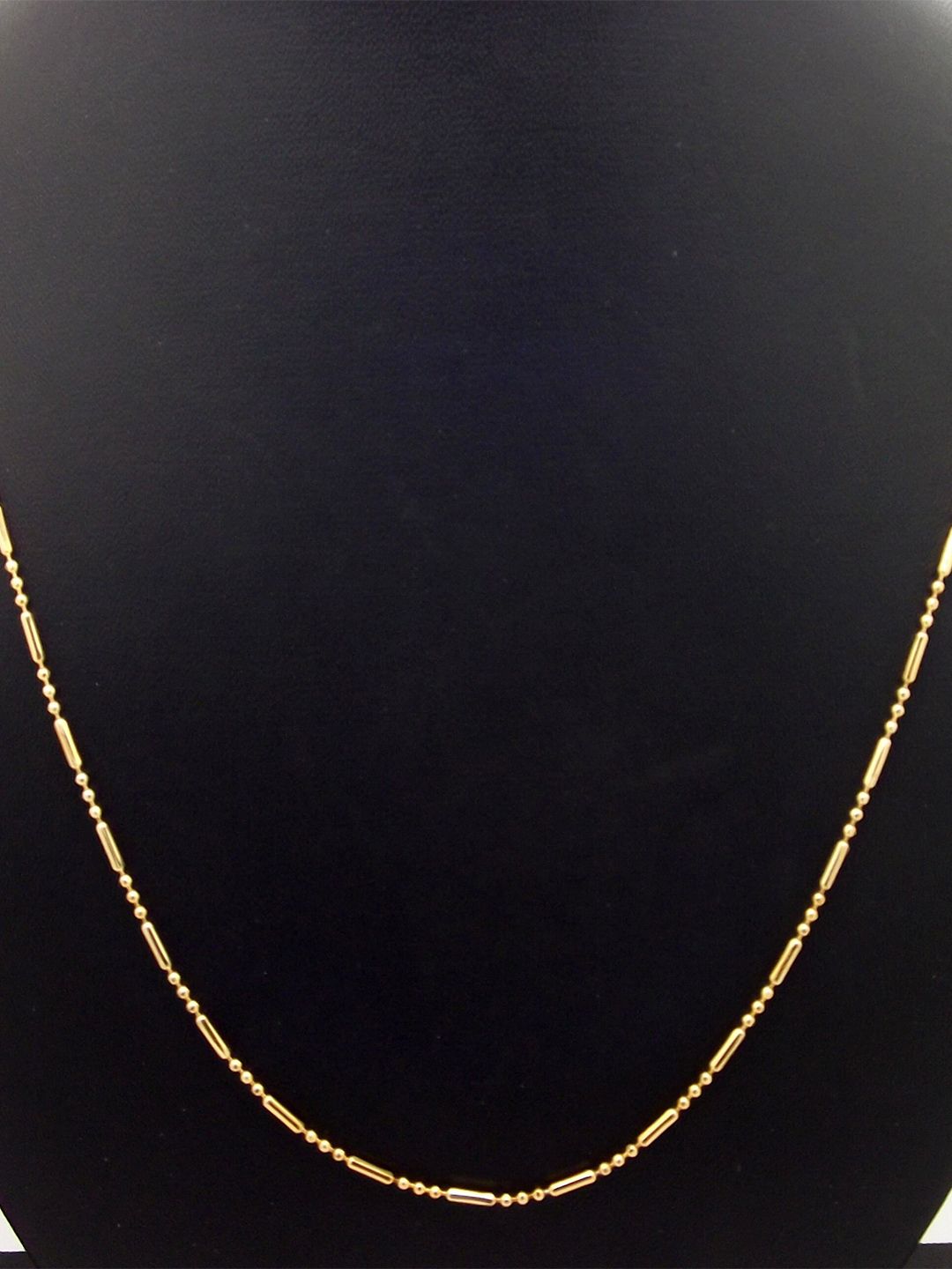 FEMMIBELLA Men Gold-Plated Delicate Ball Bar Chain