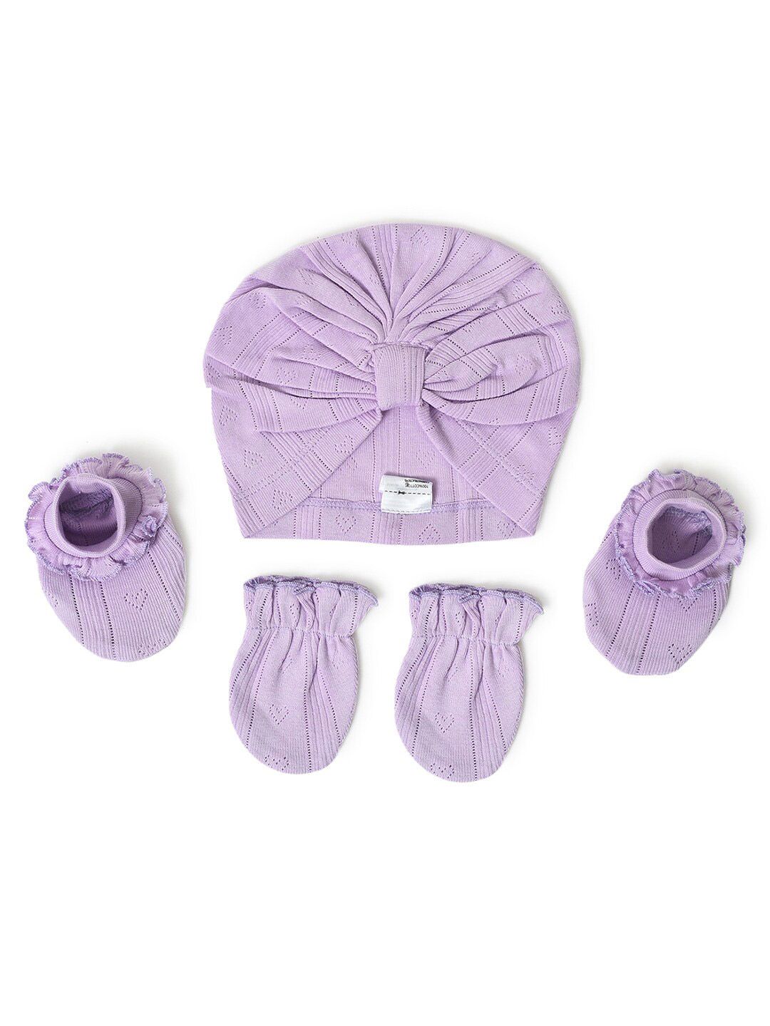 Buy MiArcus Infant Girls Pure Cotton Cap Mitten And Booties Gift Set -  - Apparel for Girls