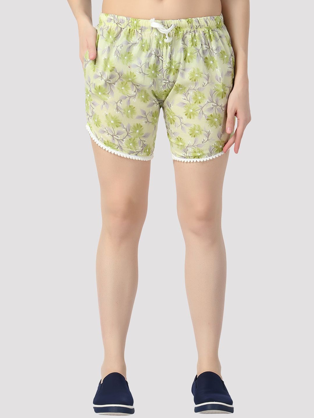 GUTI Women Printed High-Rise Outdoor Shorts