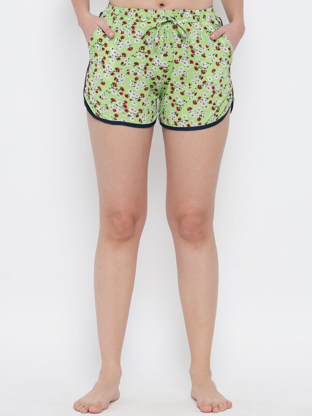 GUTI Women Floral Printed High-Rise Outdoor Shorts