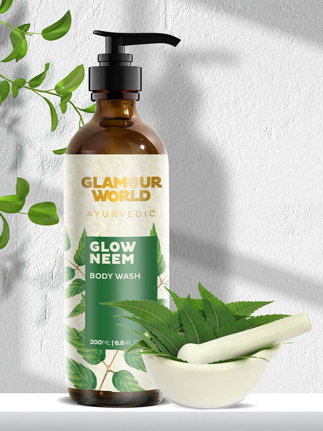 Glamour World Ayurvedic Glow Neem Body Wash - 200ml