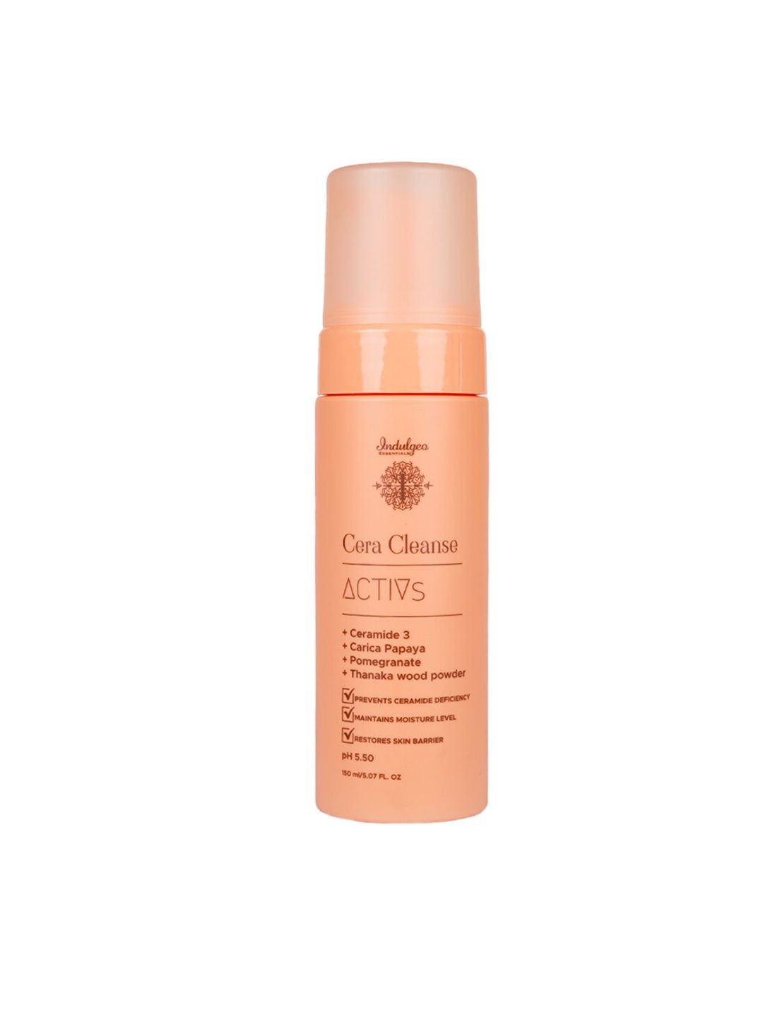 Indulgeo Essentials Cera Cleanse Ceramide Foaming Face Wash For All Skin Types - 150 ml