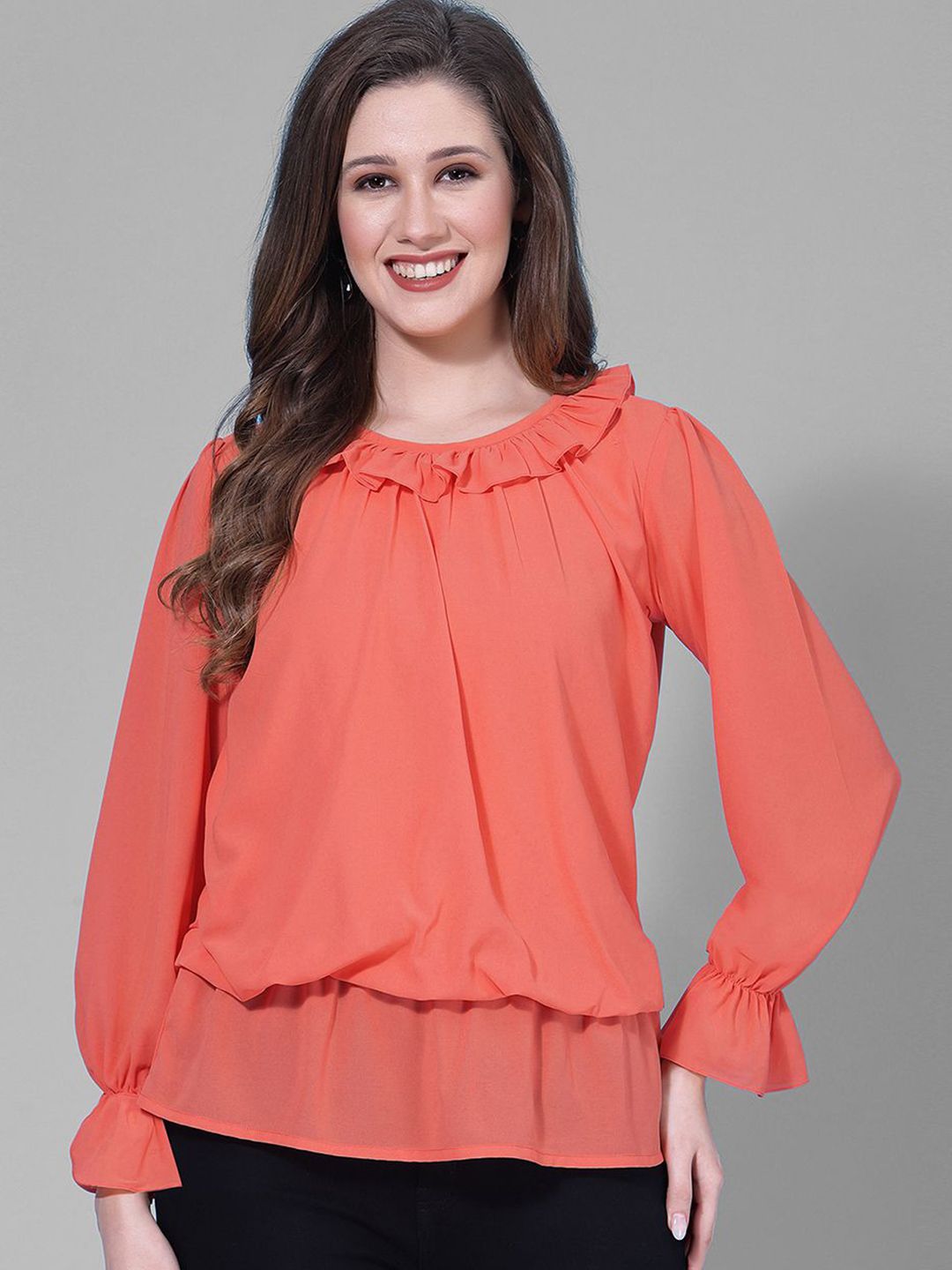 Selvia Ruffles Georgette Top