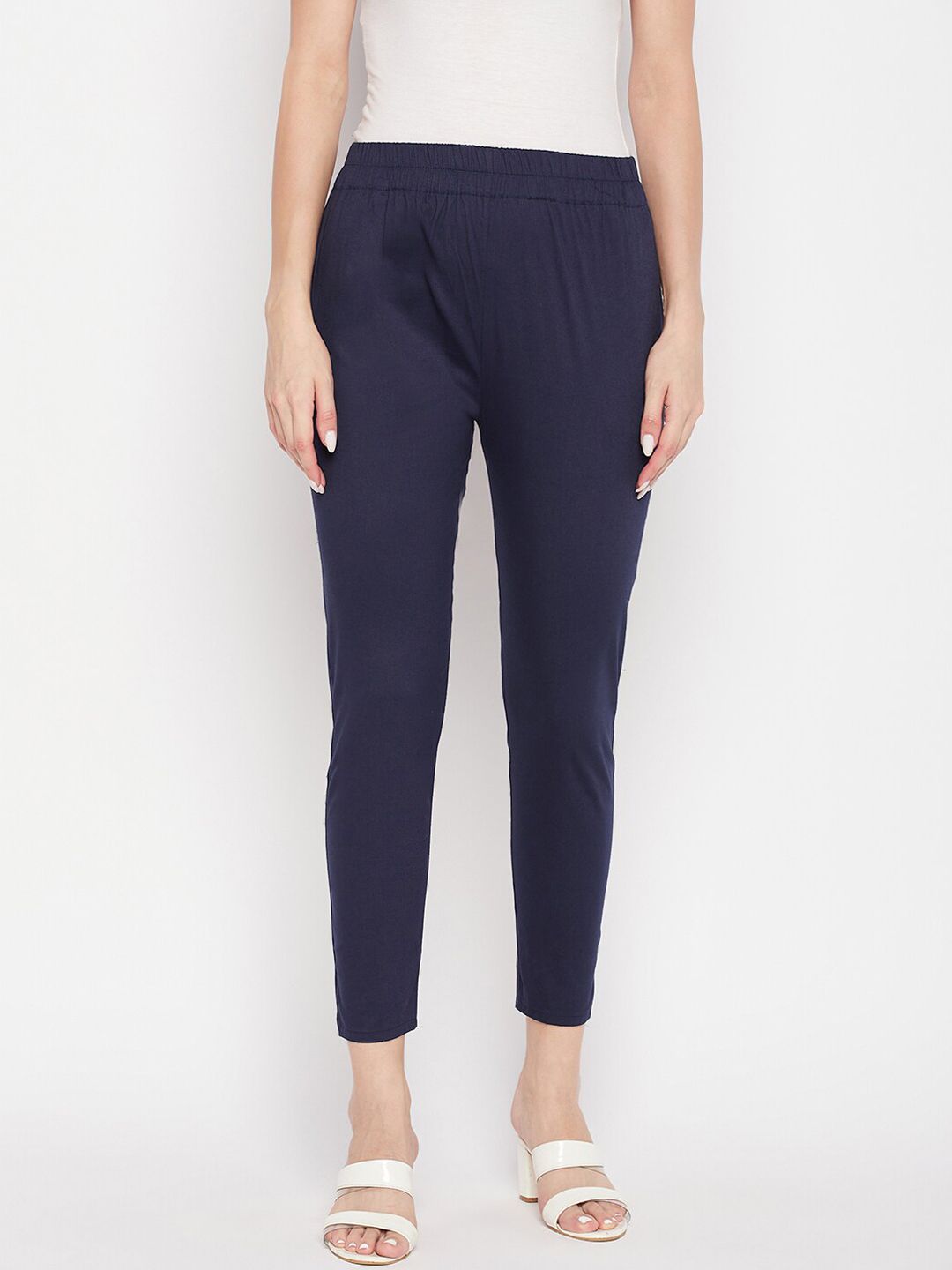 Clora Creation Women Mid-Rise Smart Easy Wash Trousers