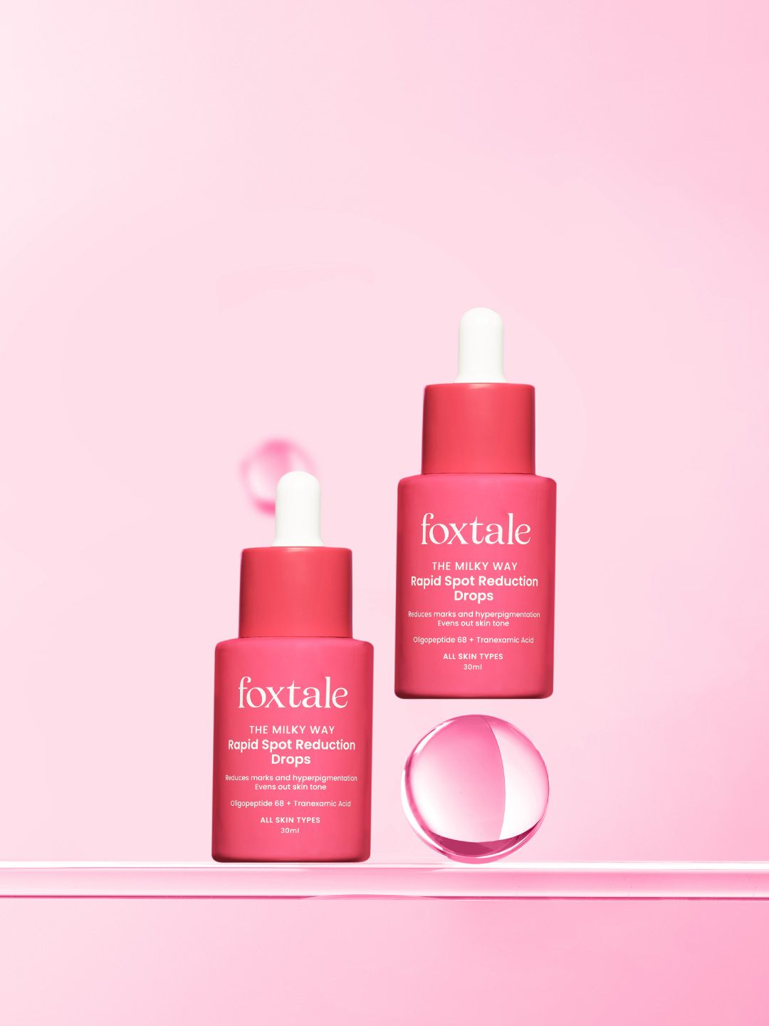 Buy FoxTale Set Of 2 The Milky Way Rapid Spot Reduction Drop Serum With Tranexamic   30ml Each -  - Personal Care for Unisex