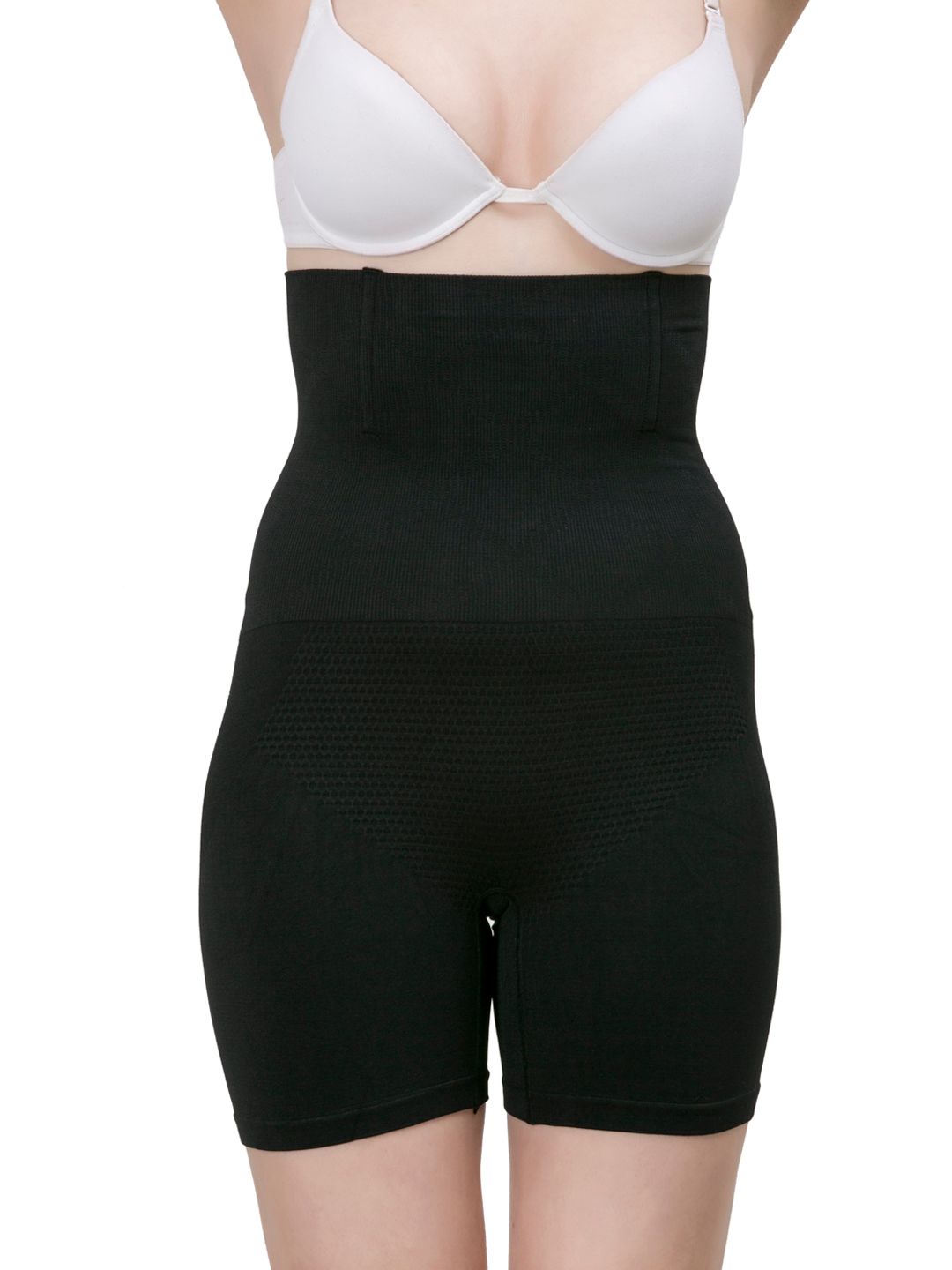 Laceandme Black Seamless Wired High Waist & Short Thigh Shaper