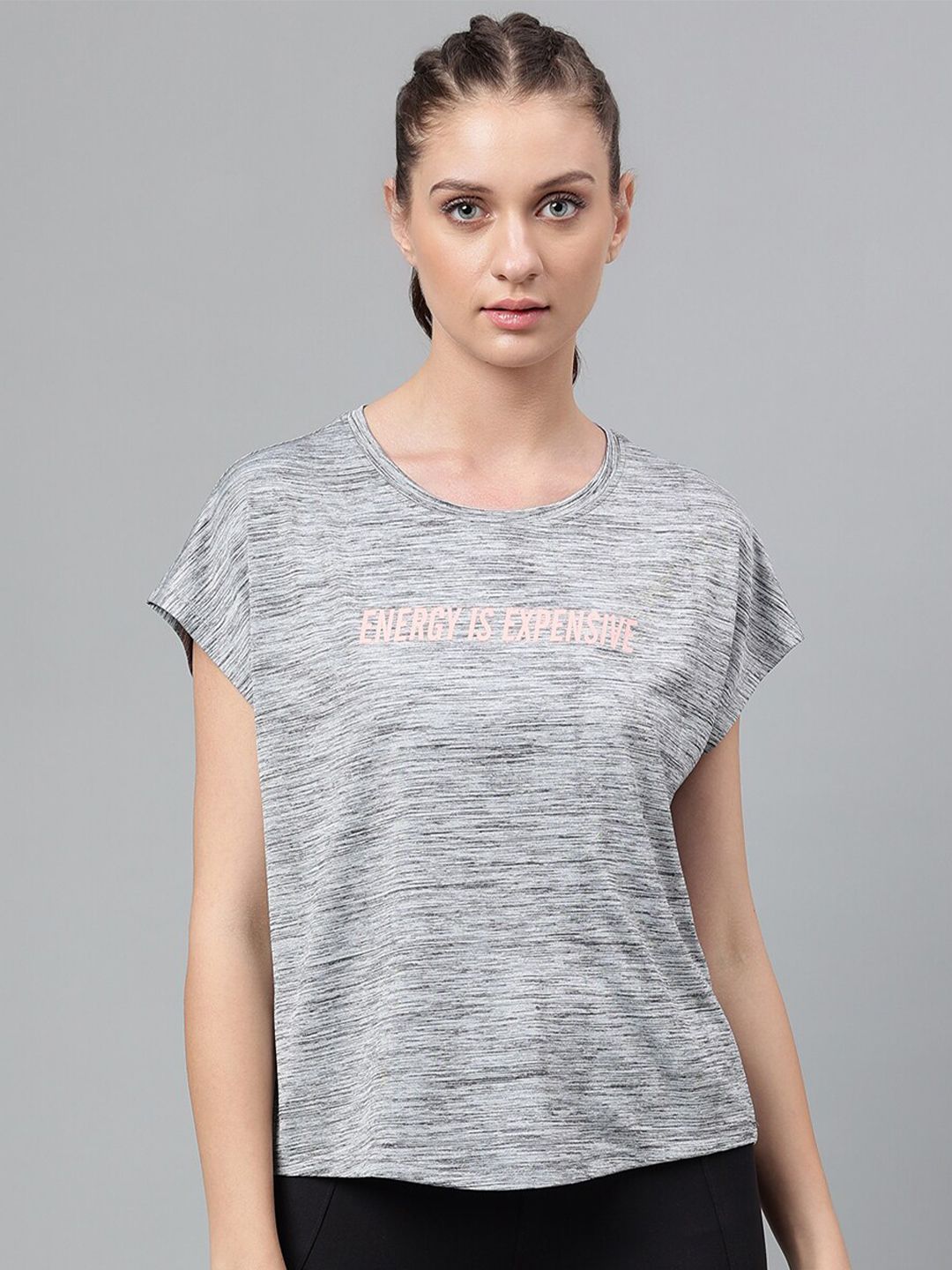 MKH Typography Printed Extended Sleeves Dri-FIT Relaxed Fit T-shirt