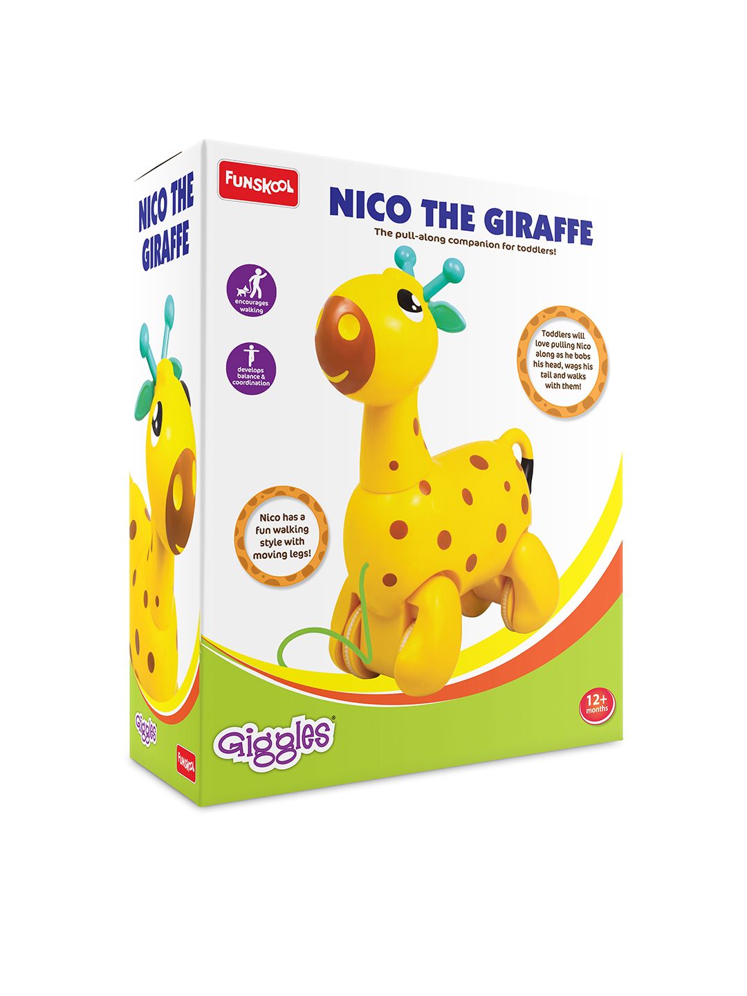 Buy Giggles Nico The Giraffe For Age 12 Months+ -  - Toys And Games for Unisex Kids