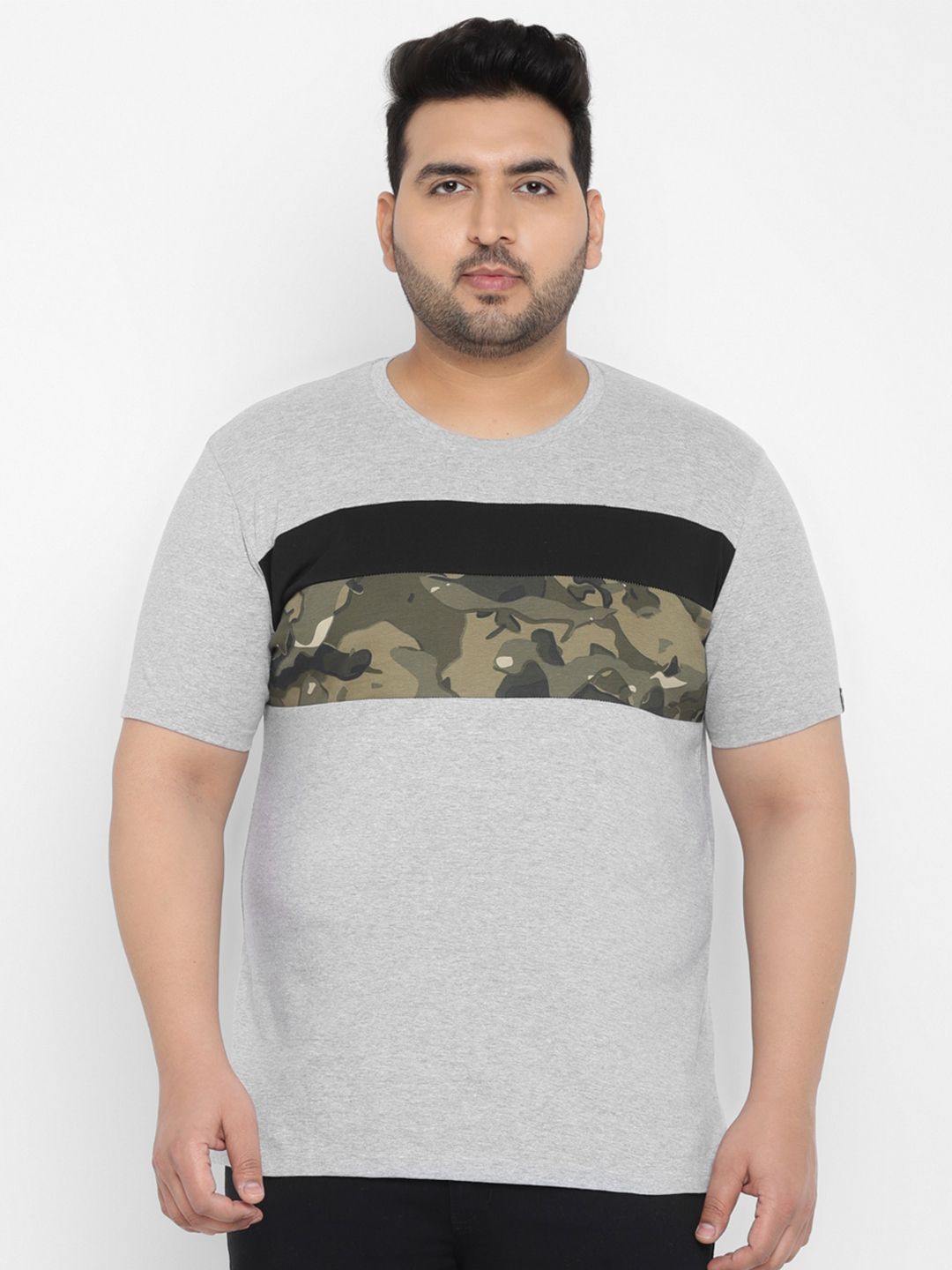 Urbano Plus Camouflage Printed Pure Cotton T-shirt