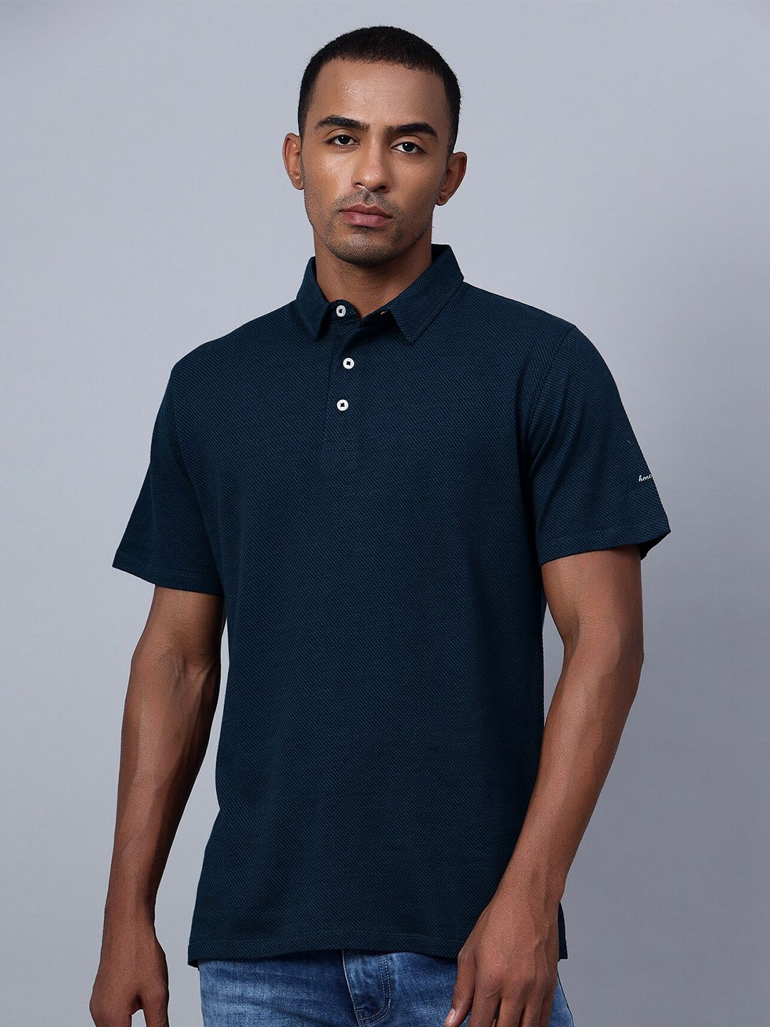 Hencemade Polo Collar Cotton Slim Fit T-shirt