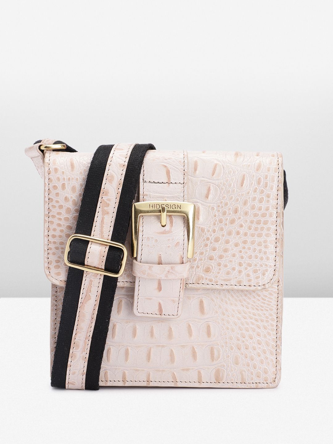 Hidesign Mila Animal Textured Leather Cloud Dancer Sling Bag