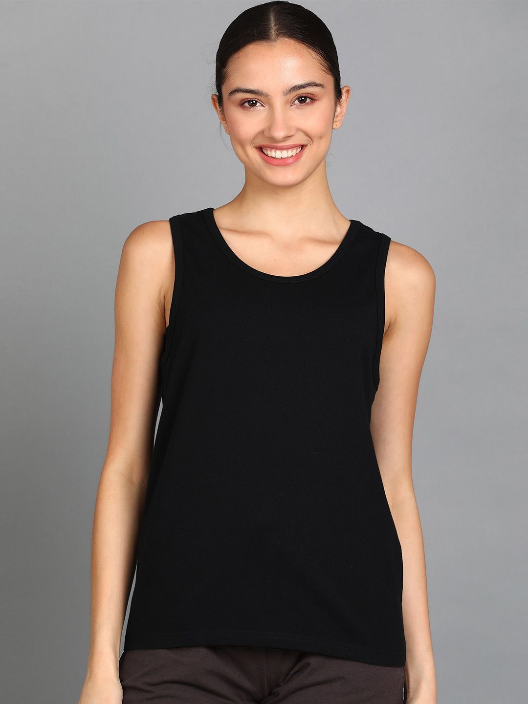 SHARKTRIBE Scoop Neck Slim Fit Cotton T-shirt