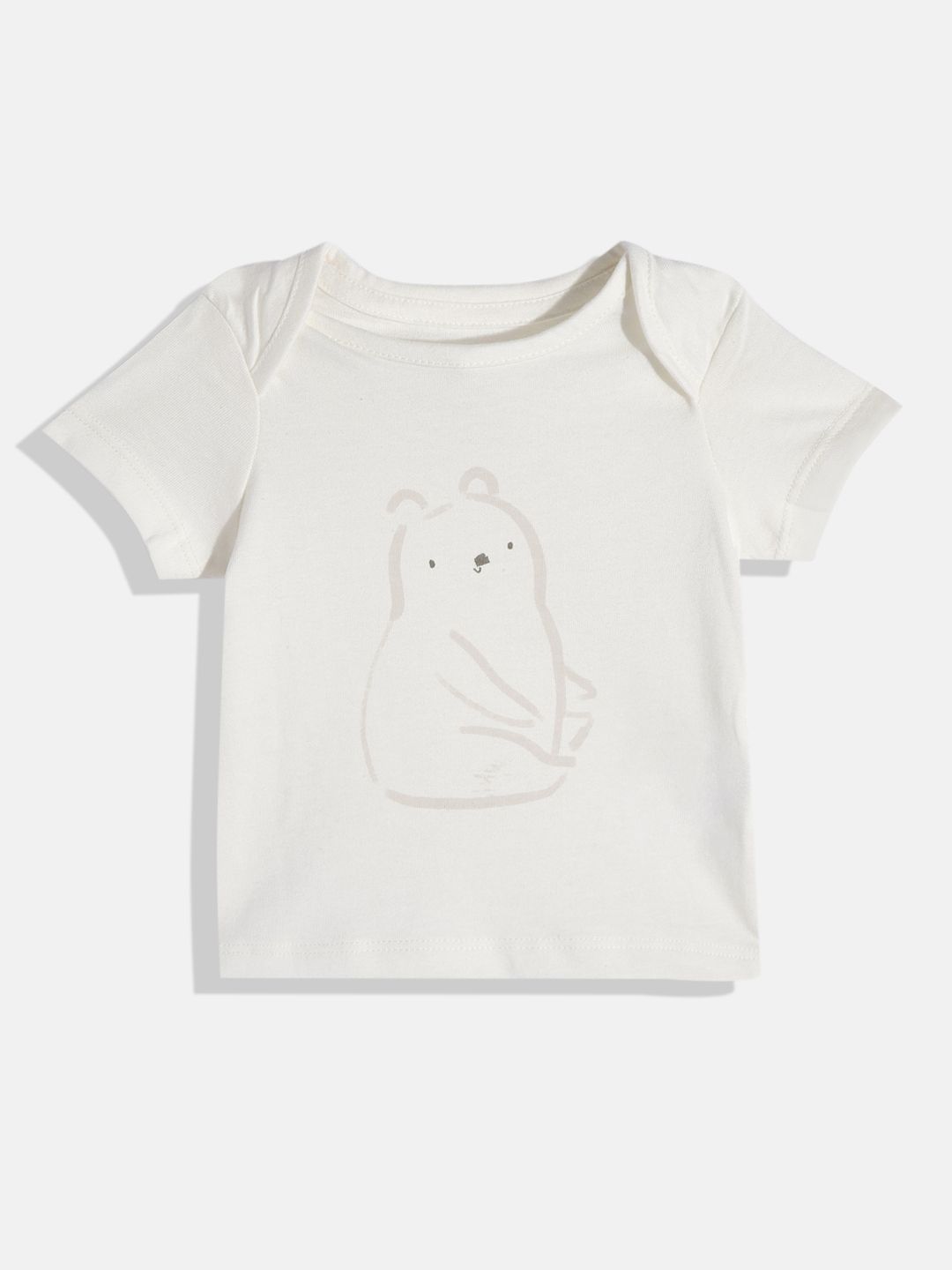mothercare Girls Graphic Print Envelope Neck Pure Cotton T-shirt