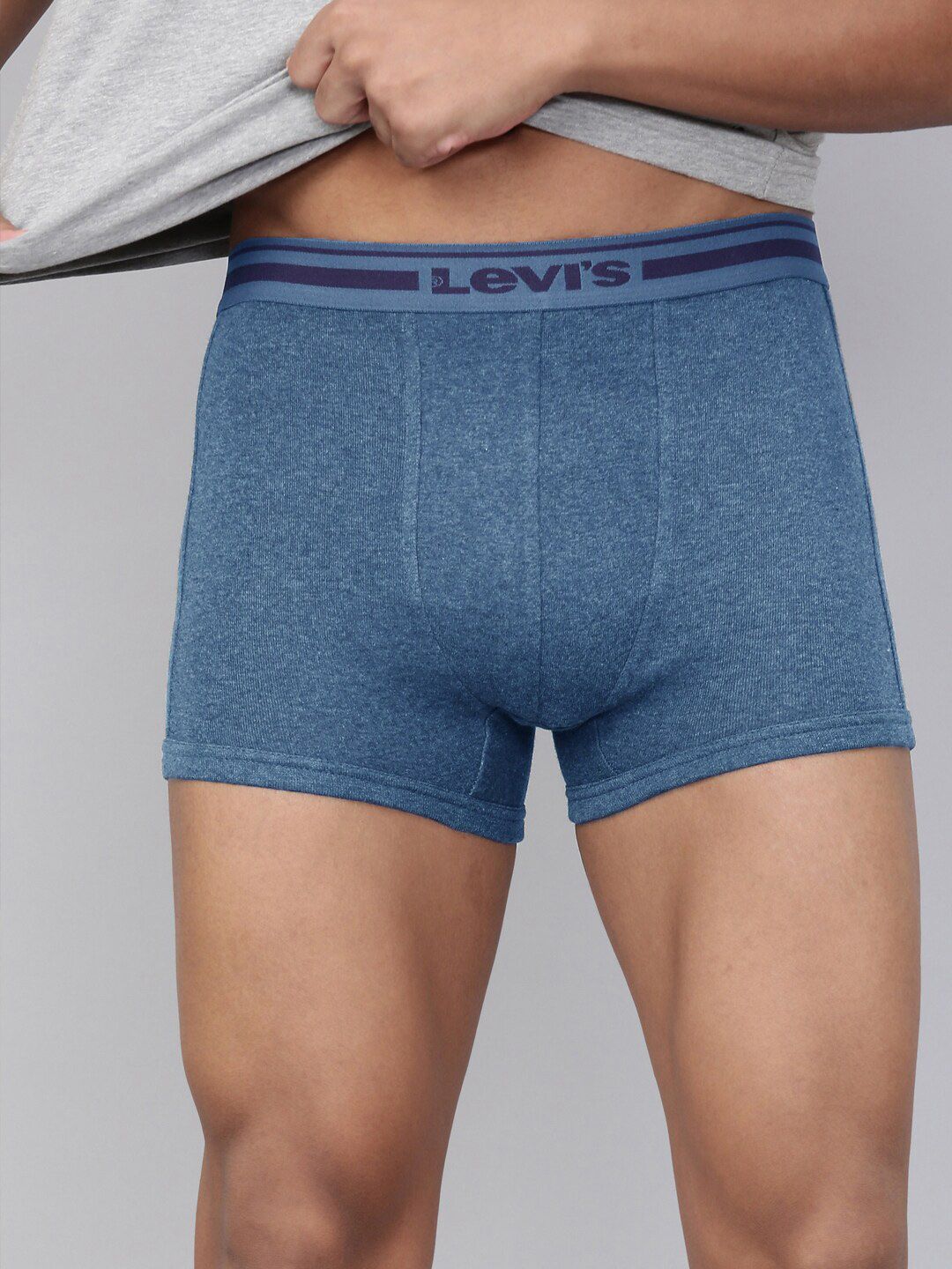Levis Men Solid Cotton Rib Ultrasoft Waistband with Shorter Length Trunk