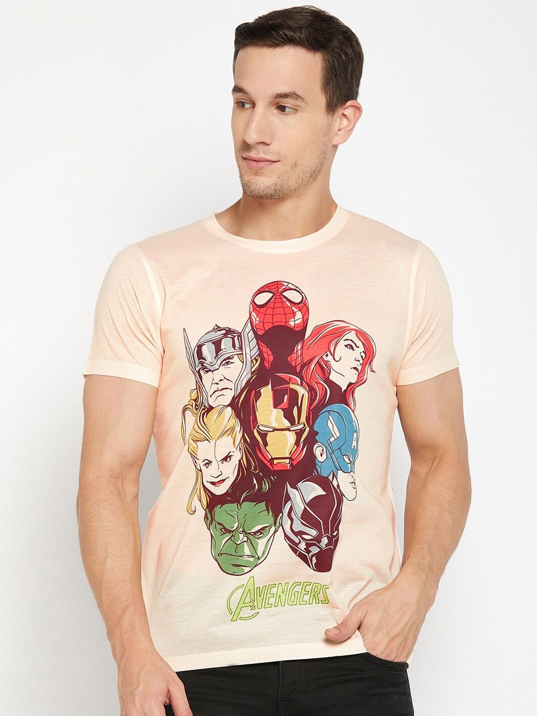Wear Your Mind Avengers Printed Casual T-shirt