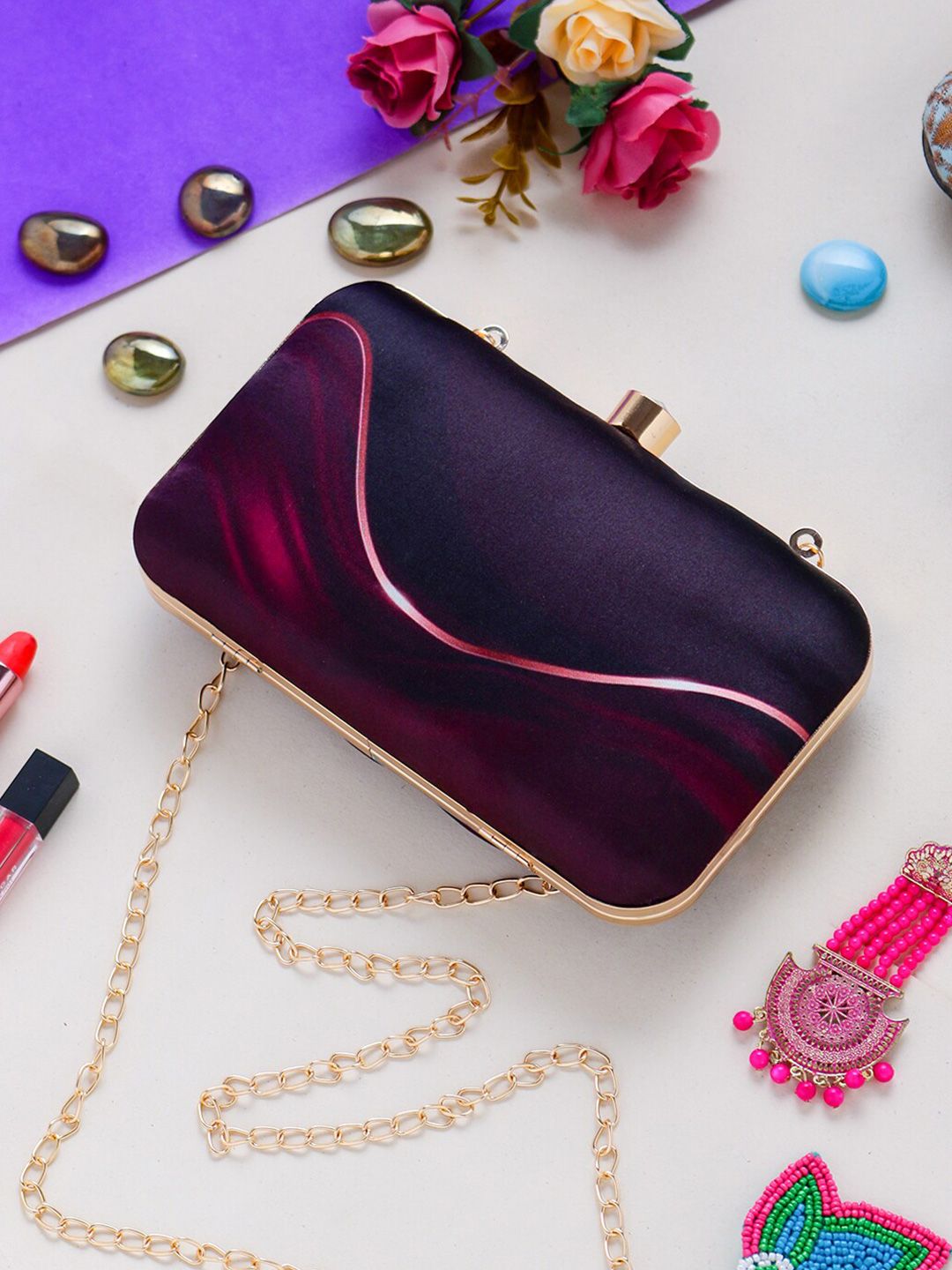 Buy Swisni Water Resistant Printed Box Clutch -  - Accessories for Women