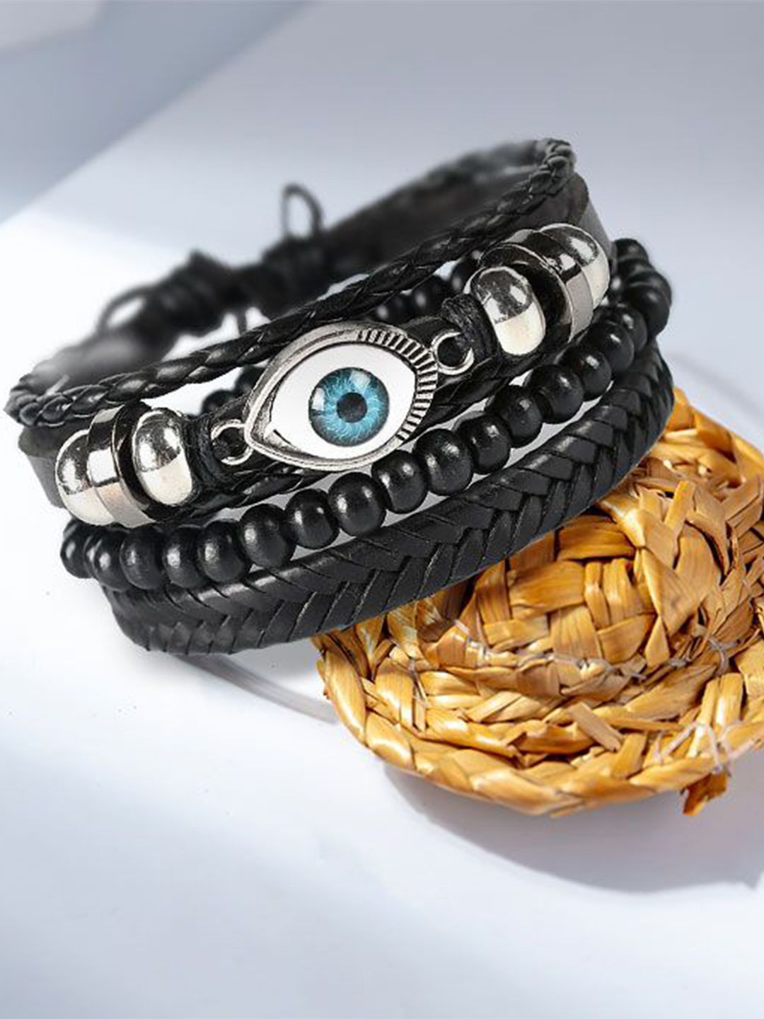 VIEN Leather Charm Bracelet