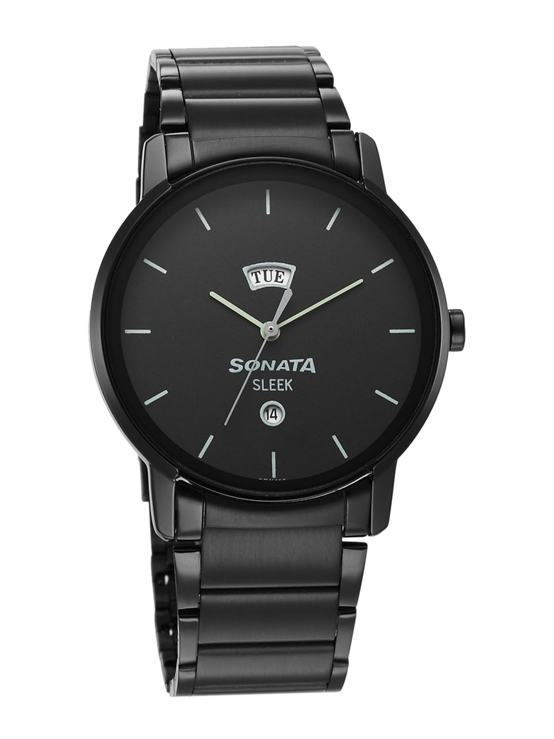 Sonata Sleek Quartz Analog With Black Dial Watch For Men - Nt7147nm01
