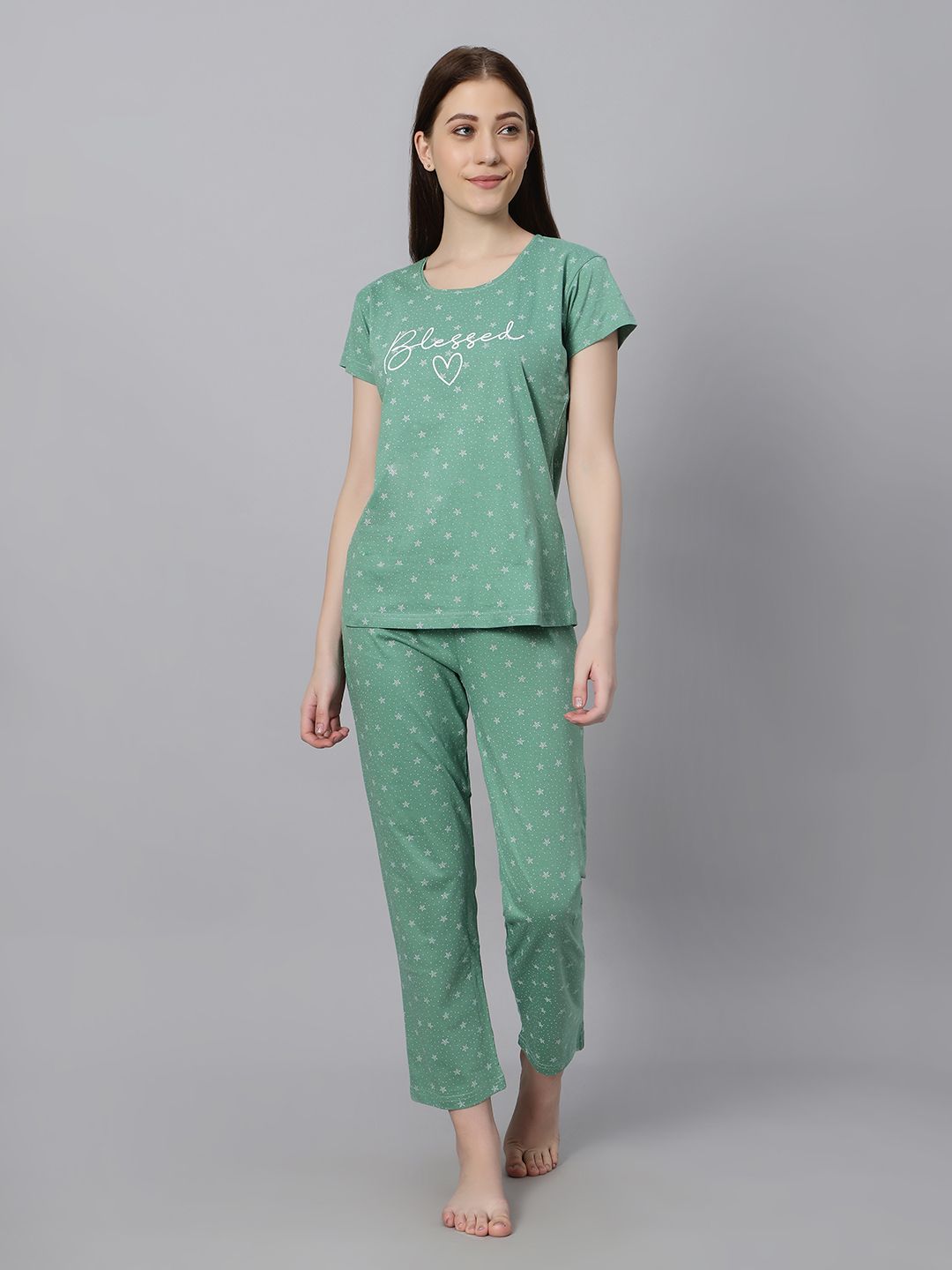 DZZO Printed Night suit