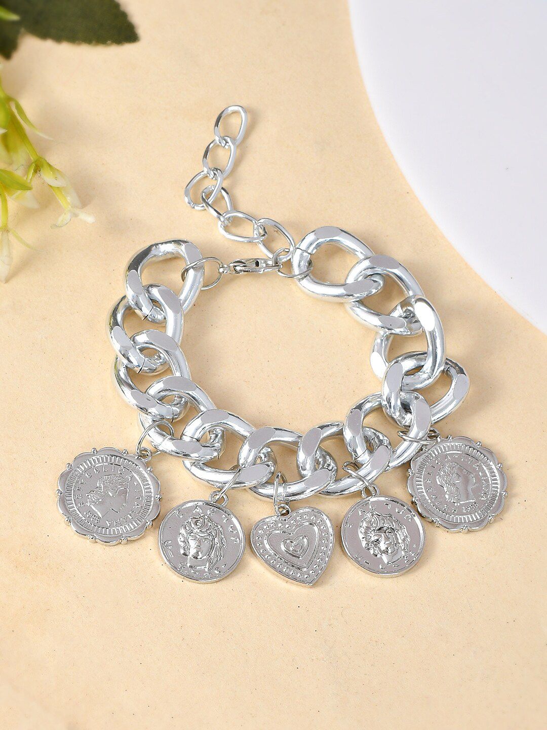 AQUASTREET Silver-Plated Link Bracelet