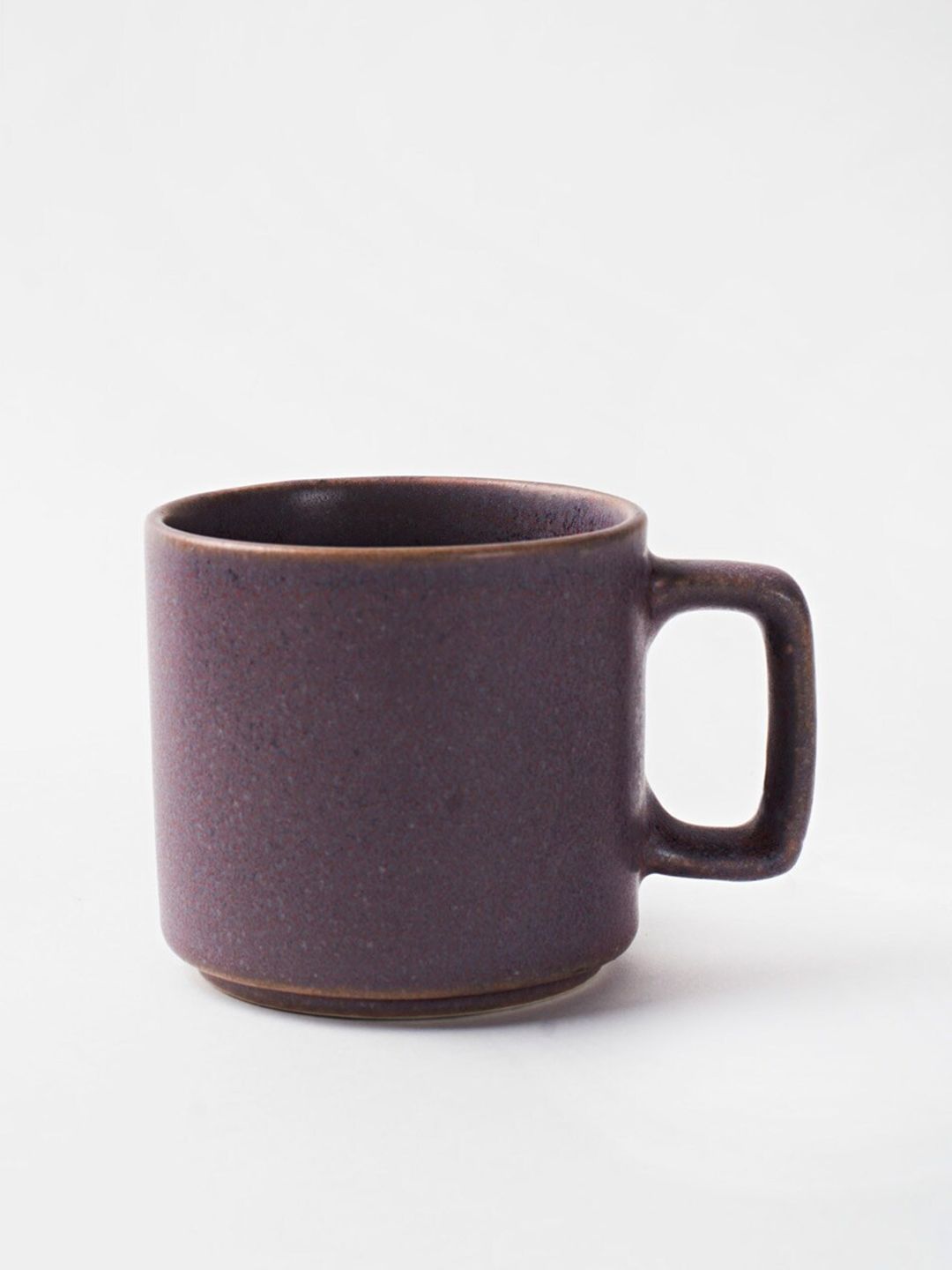 Fabindia Birju Name Personalised Purple Textured Ceramic Microwave Safe Mug-330ml