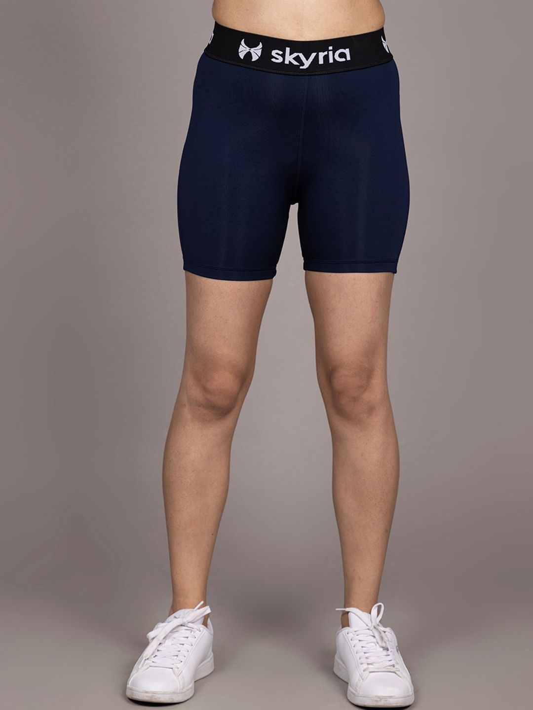 skyria Women Skinny Fit High-Rise Rapid-Dry Training or Gym Sports Shorts