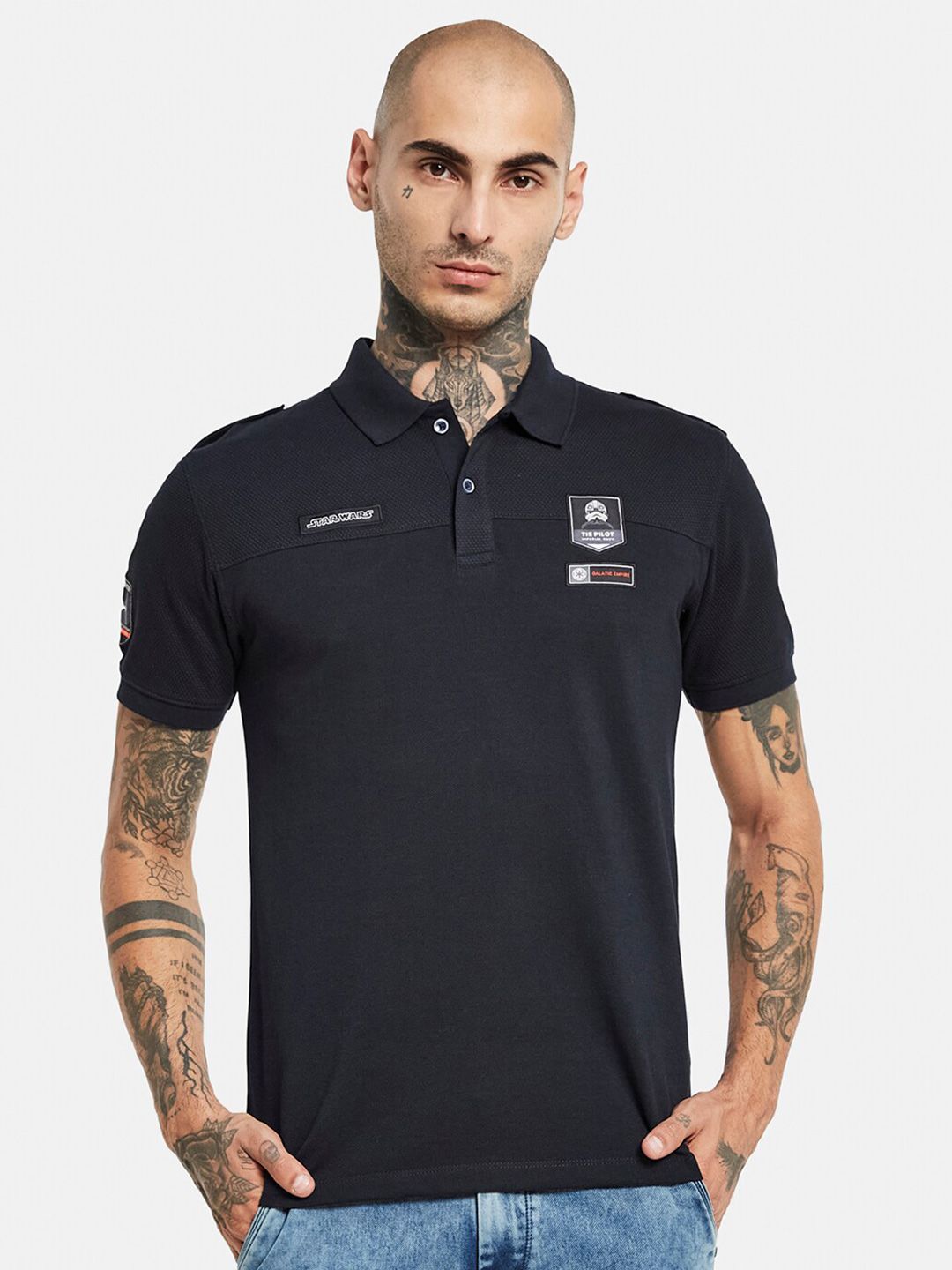 Octave Star Wars Polo Collar Pure Cotton T-shirt