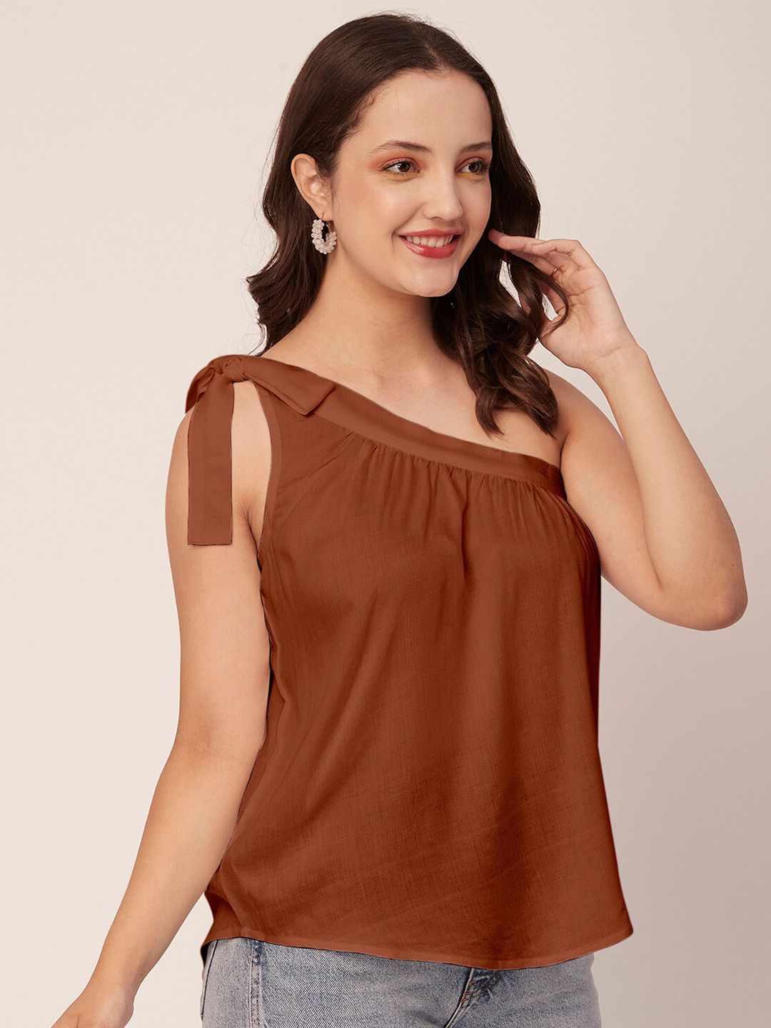 Moomaya One Shoulder Regular Top