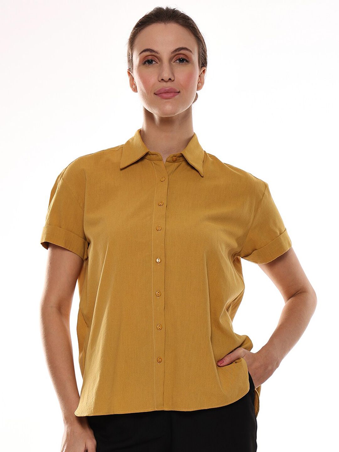 Gazillion Comfort Boxy Cotton Casual Shirt