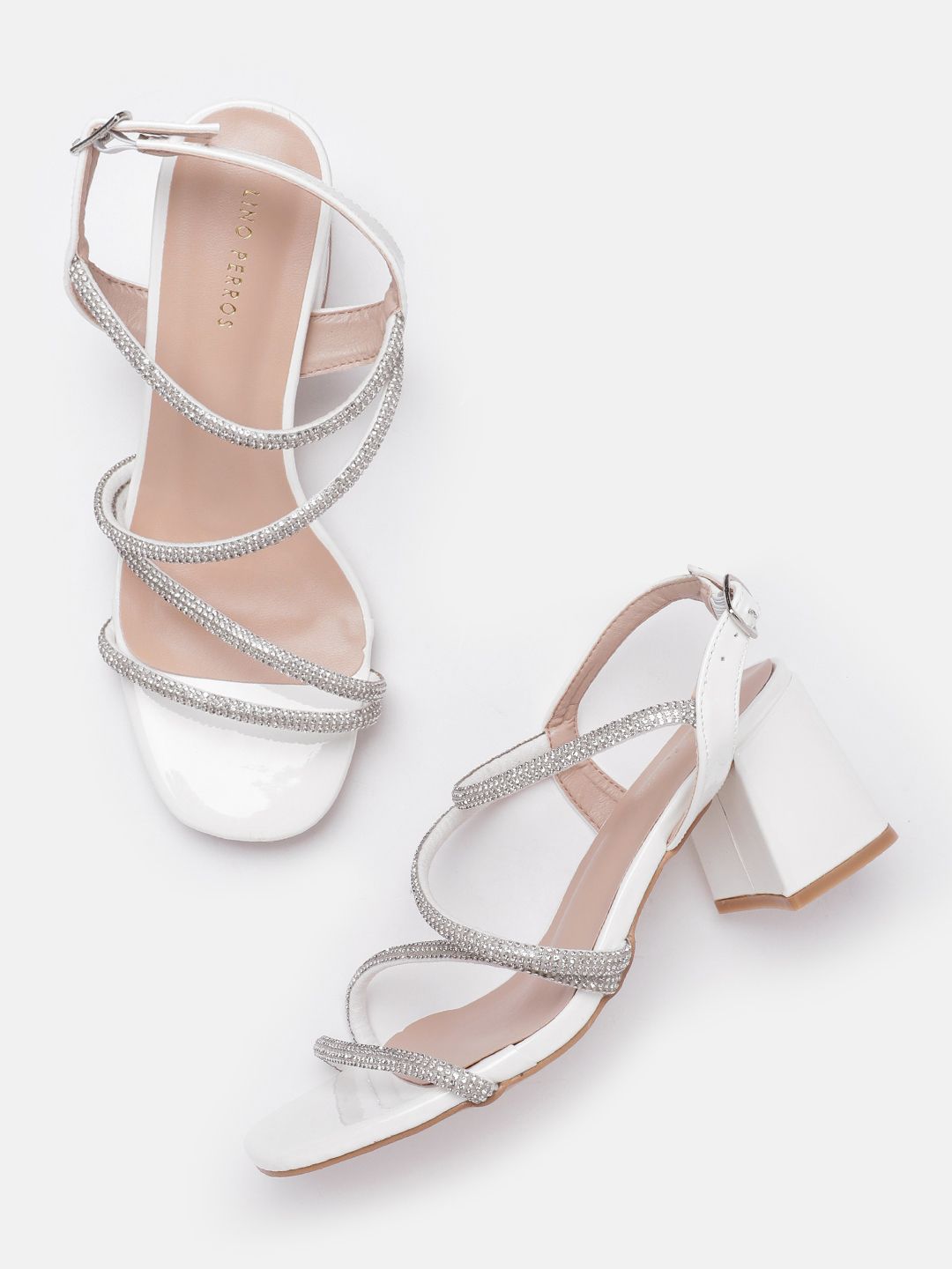 Lino Perros Embellished Party Block Heels