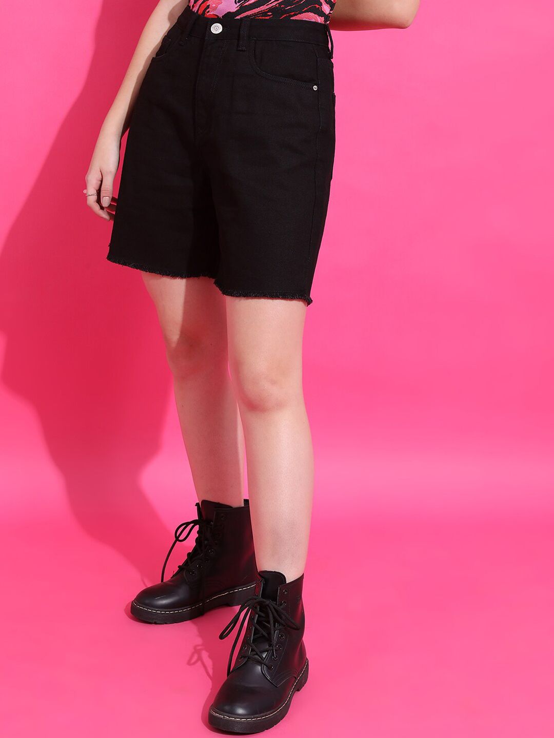 Basics By Women High-Rise Denim Shorts 3