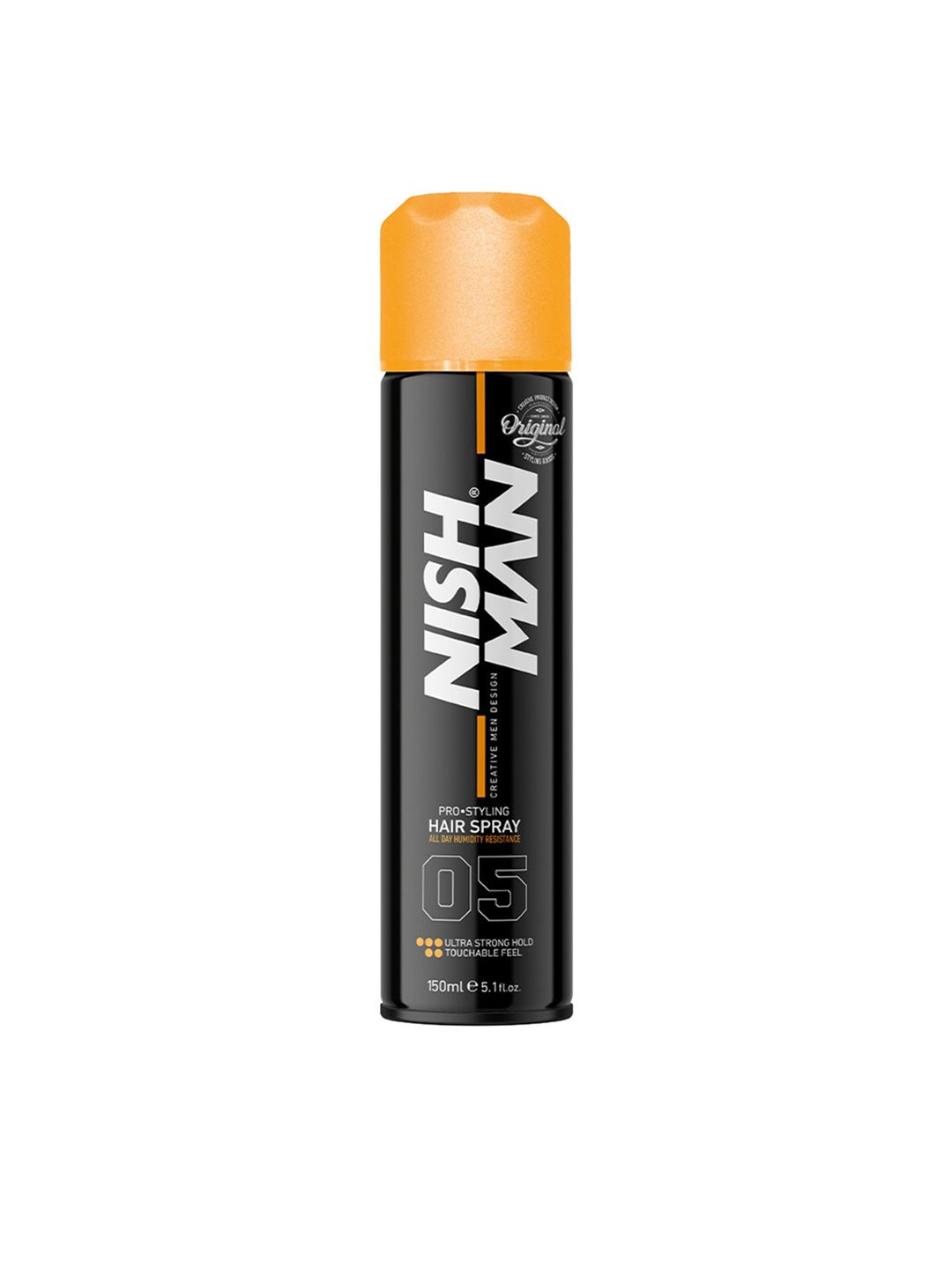 Nishman Pro-Styling Humidity Resistant 24HR Ultra Strong Hold Hair Spray - 150 ml