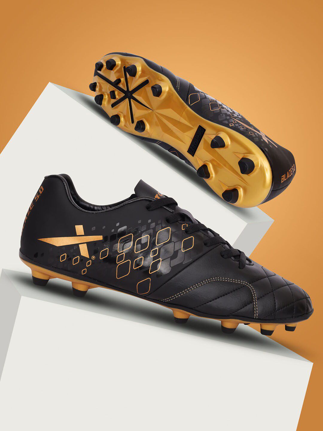VECTOR X Blaze 2.0 Synthetic Leather Upper with TPU Sole Football Shoes