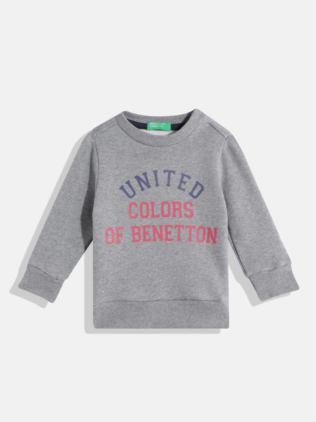 United Colors of Benetton Boys Brand Logo Printed Sweatshirt
