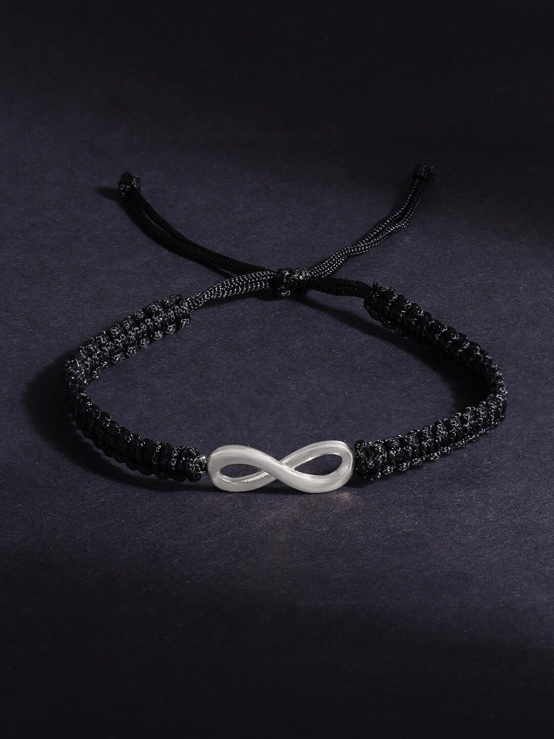 MINUTIAE Men Silver Plated Cuff Bracelet