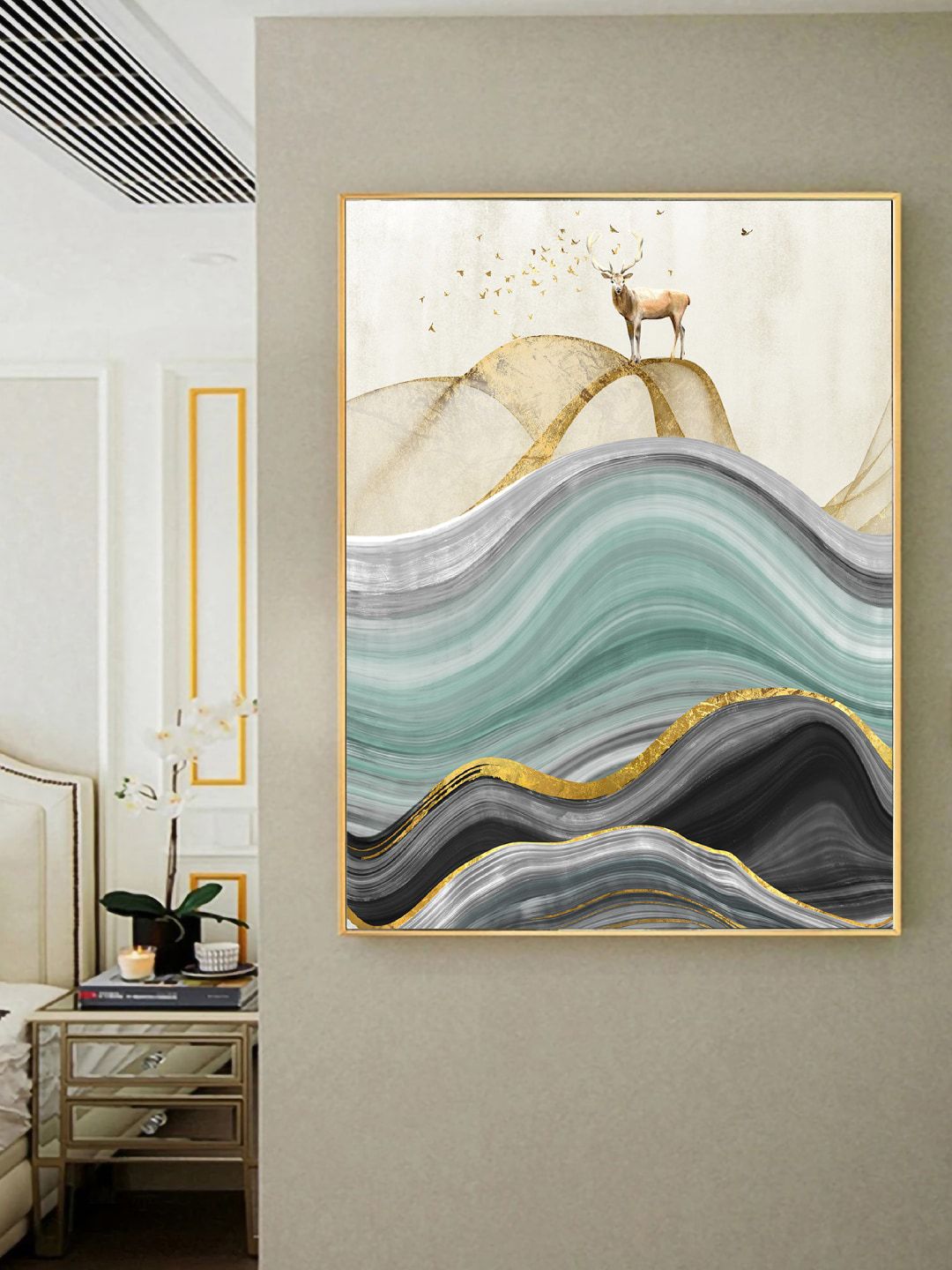 Art Street Canvas Wall Rectangle Paintings Wall Art -35 x 23In